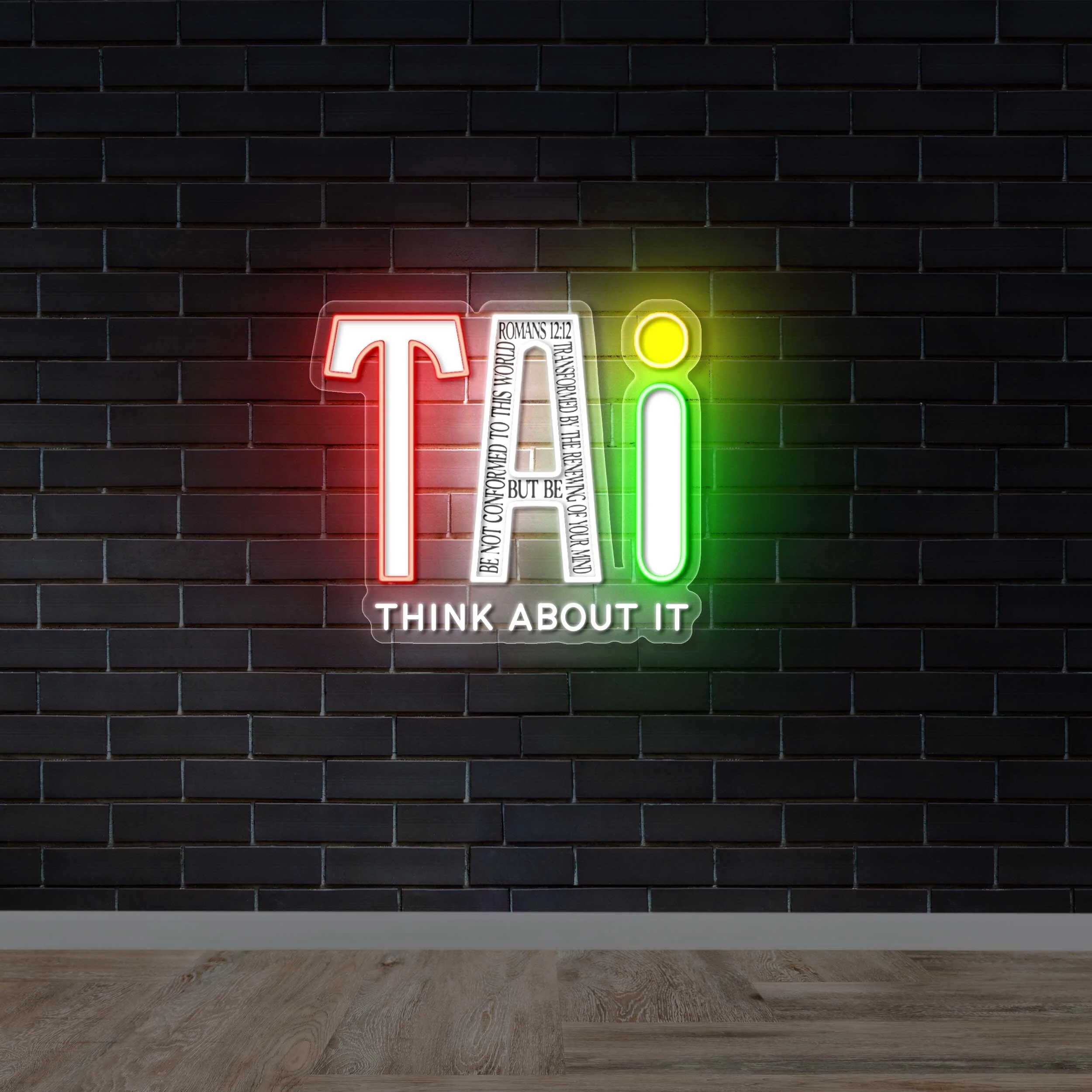 Think About It - Premium Neon Artwork