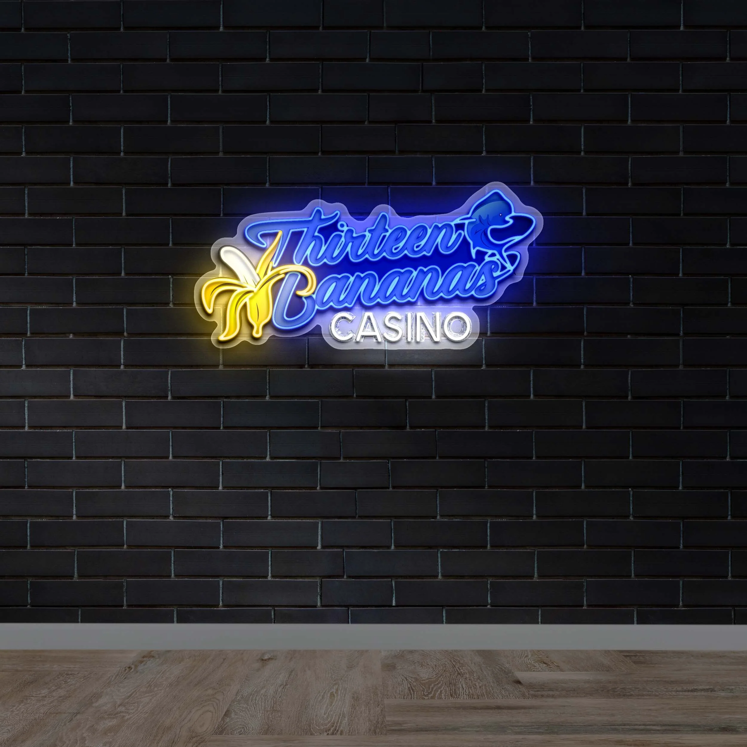 Thirteen Bananas CASINO - Premium Neon Artwork