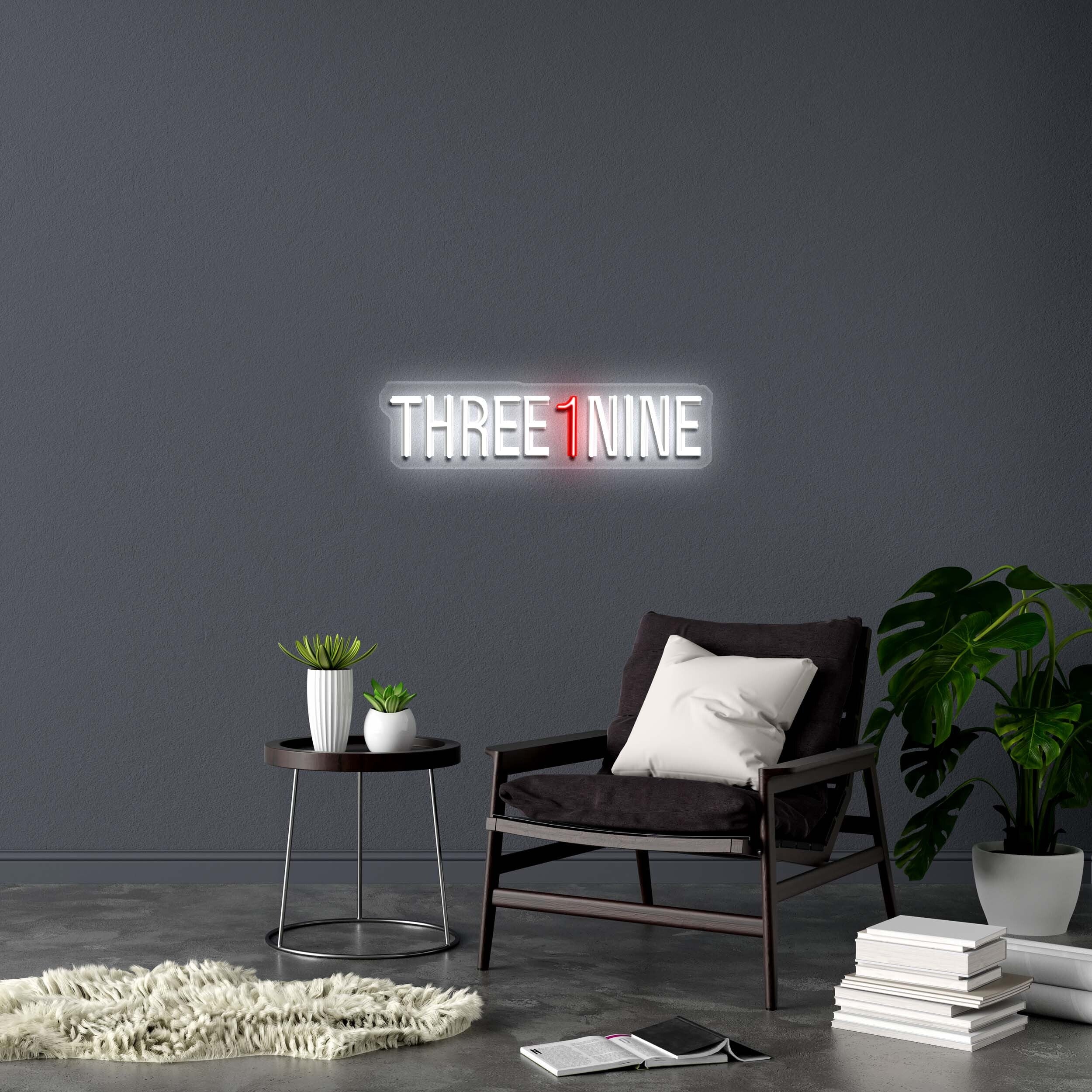 THREE 1 NINE - Premium Neon Artwork