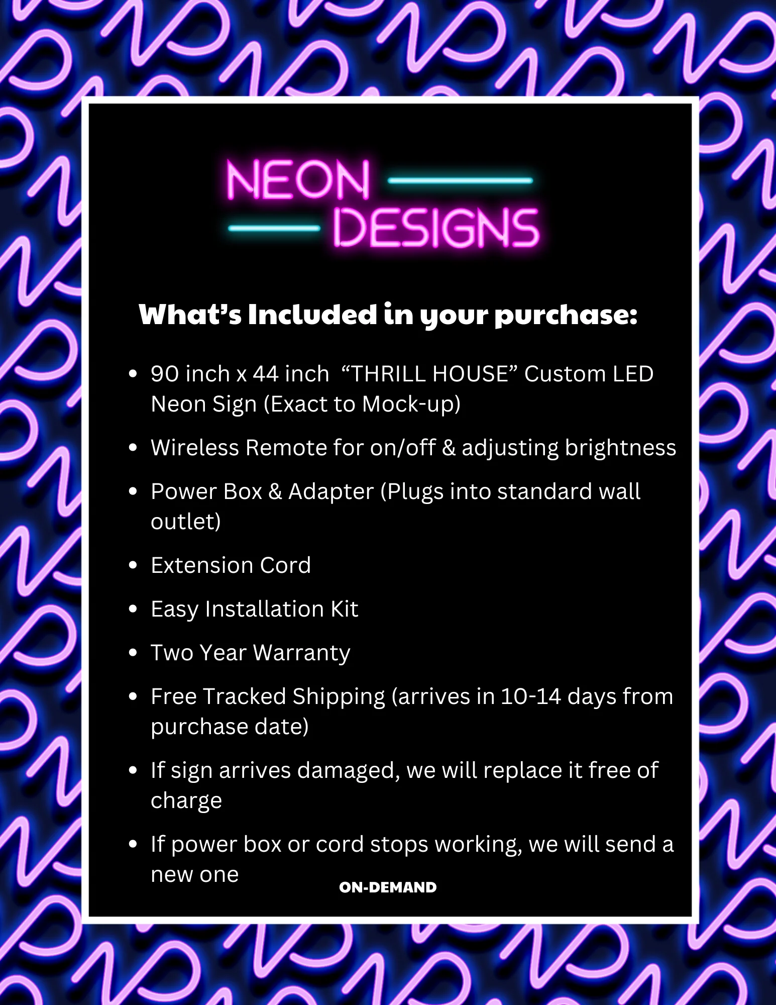 THRILL HOUSE - Premium Neon Artwork - Image 2