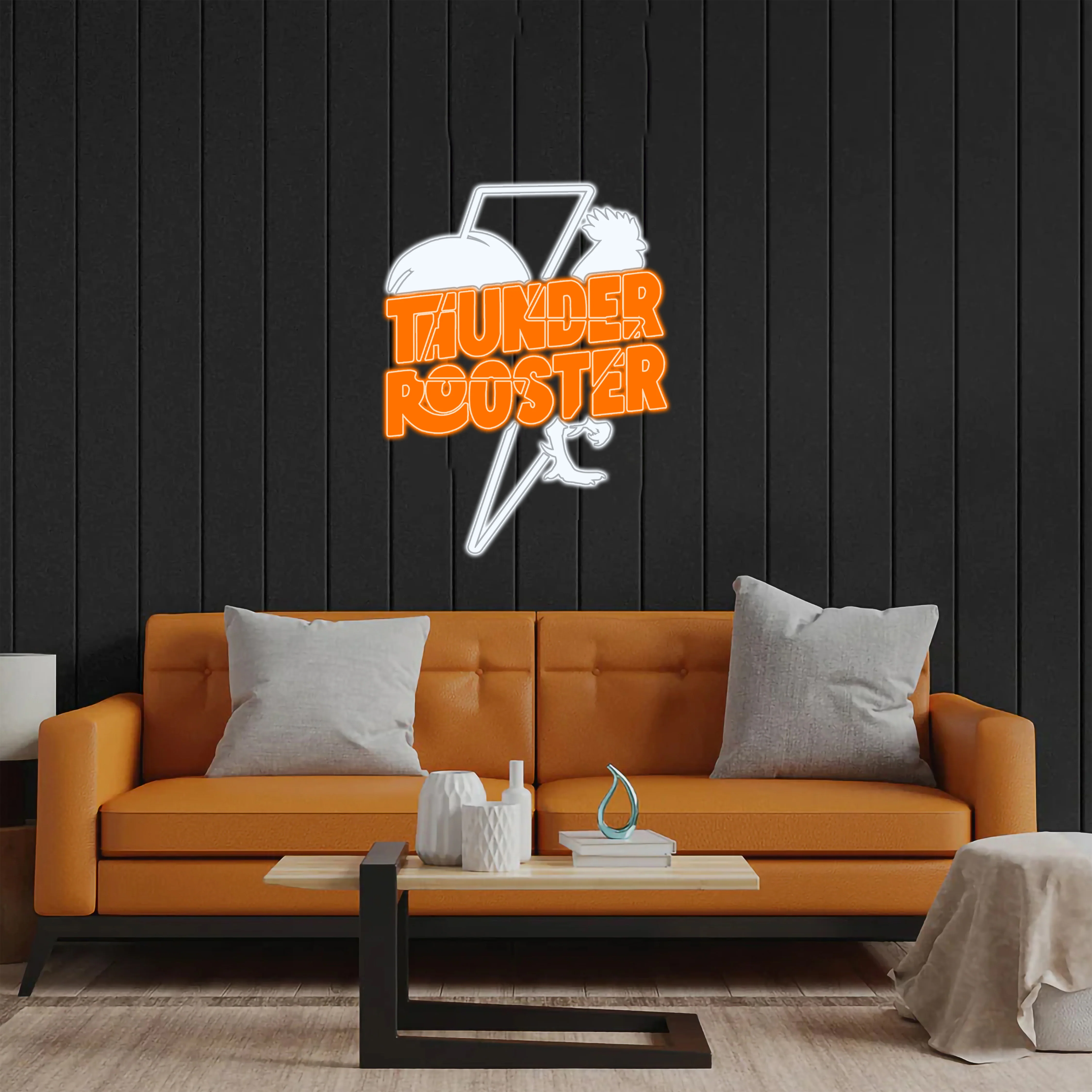 THUNDER ROOSTER - Premium Neon Artwork