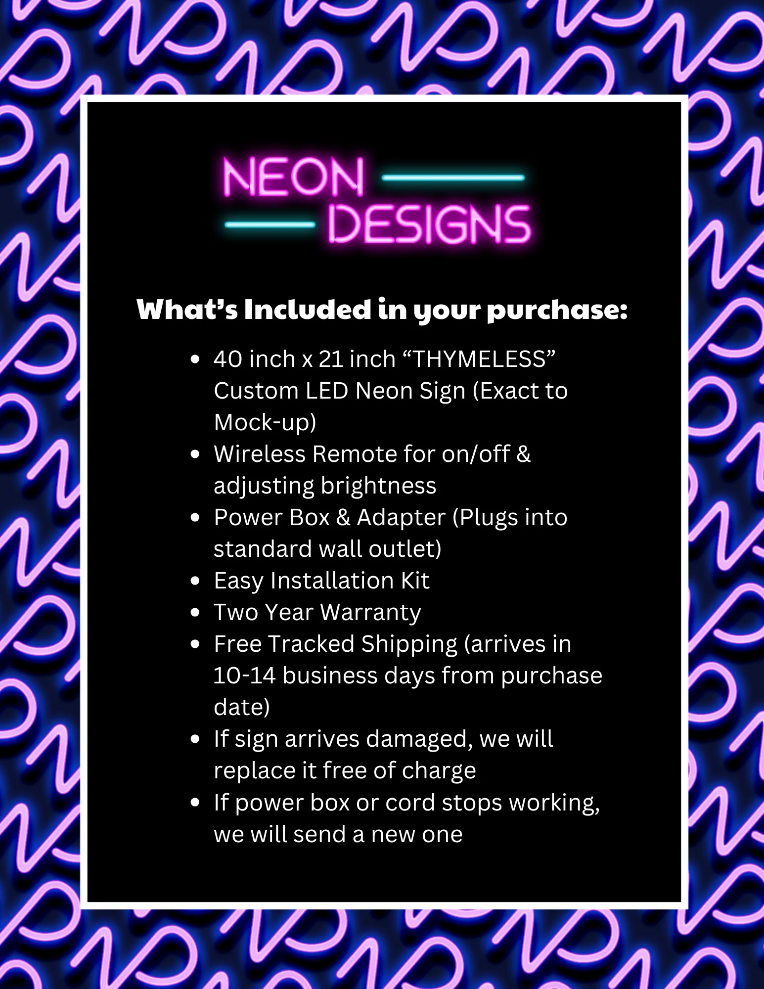 THYMELESS - Premium Neon Artwork - Image 2