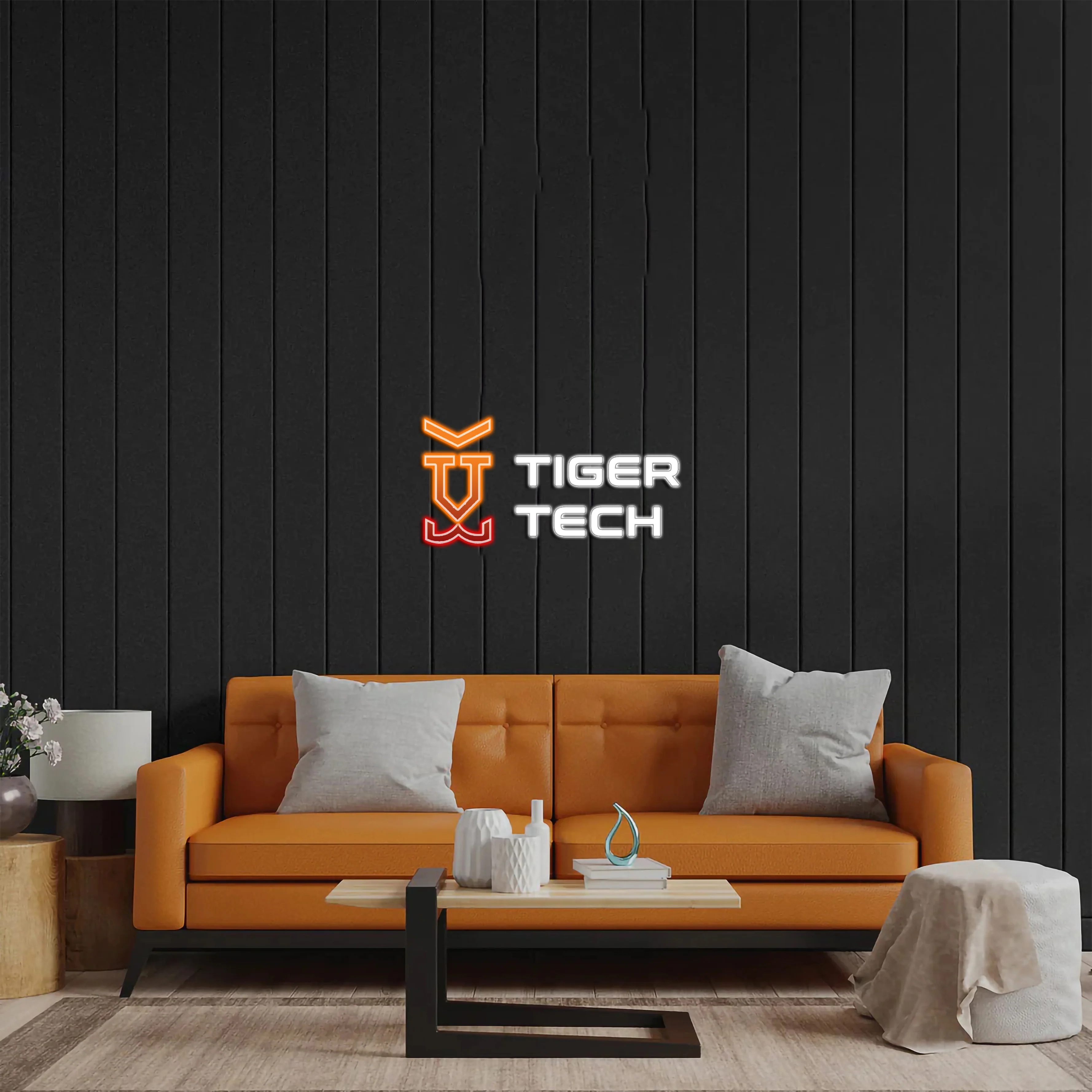 Tiger Tech - Premium Neon Artwork