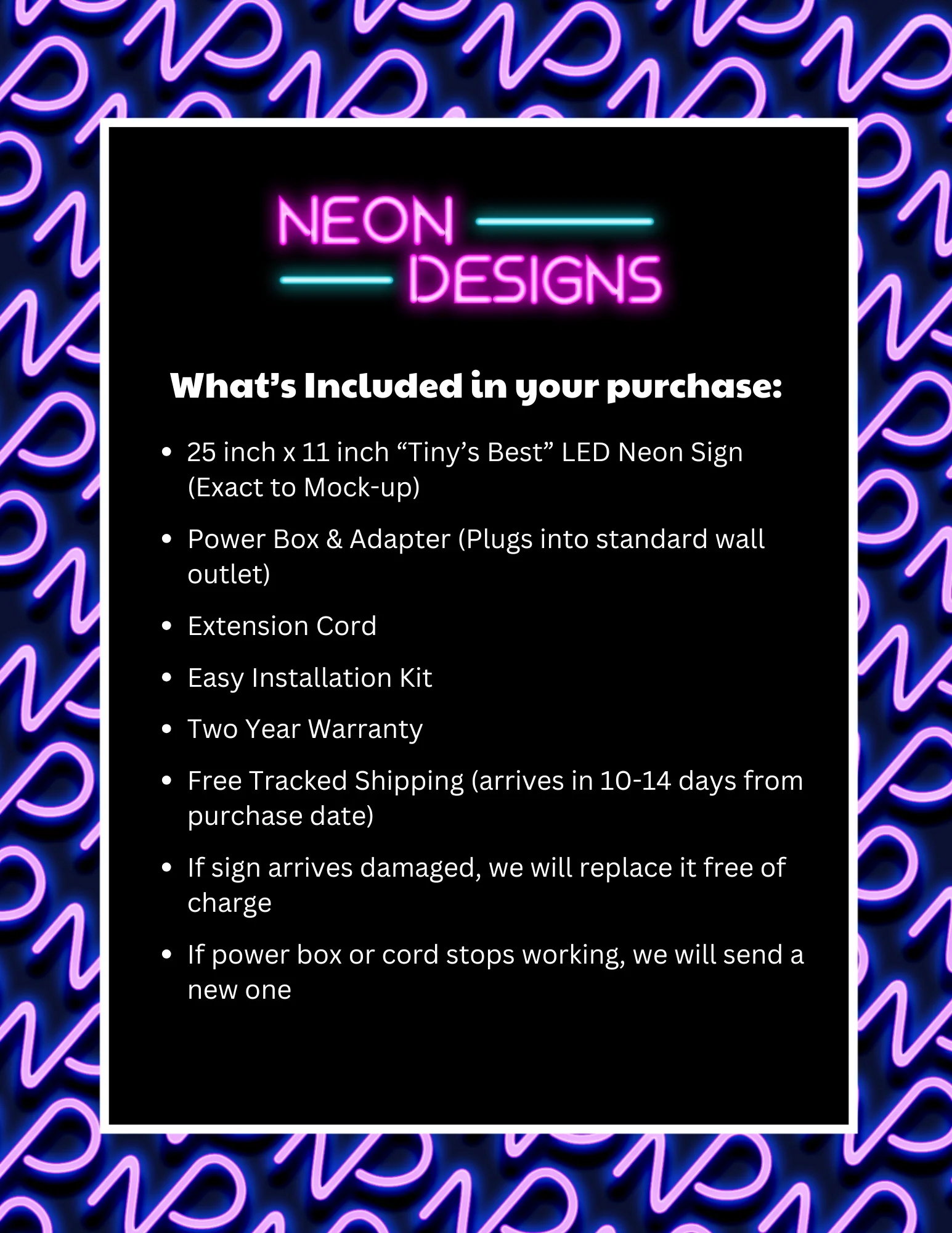 Tiny's Best - Premium Neon Artwork - Image 2
