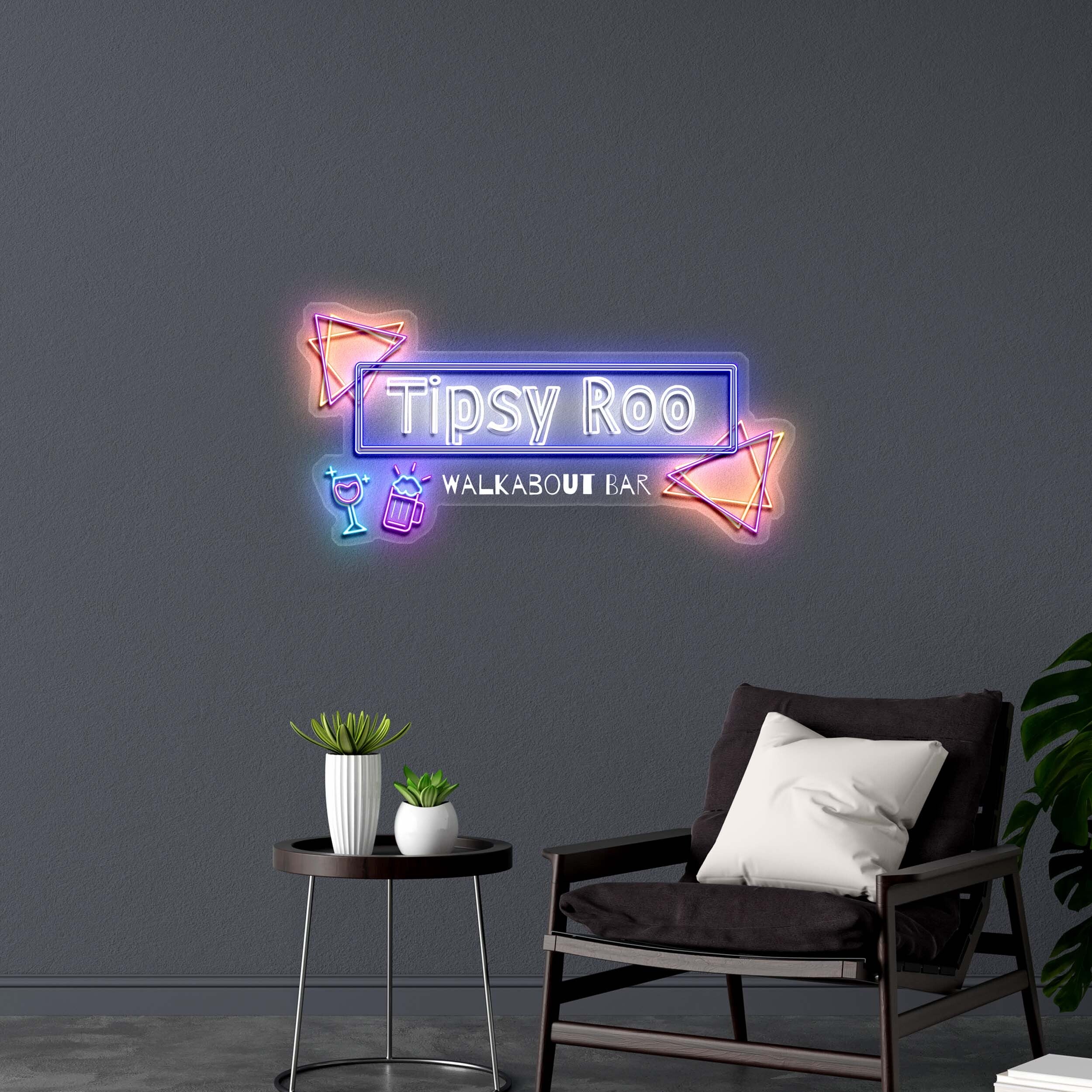 Tipsy Roo WALKABOUT BAR - Premium Neon Artwork - Image 2