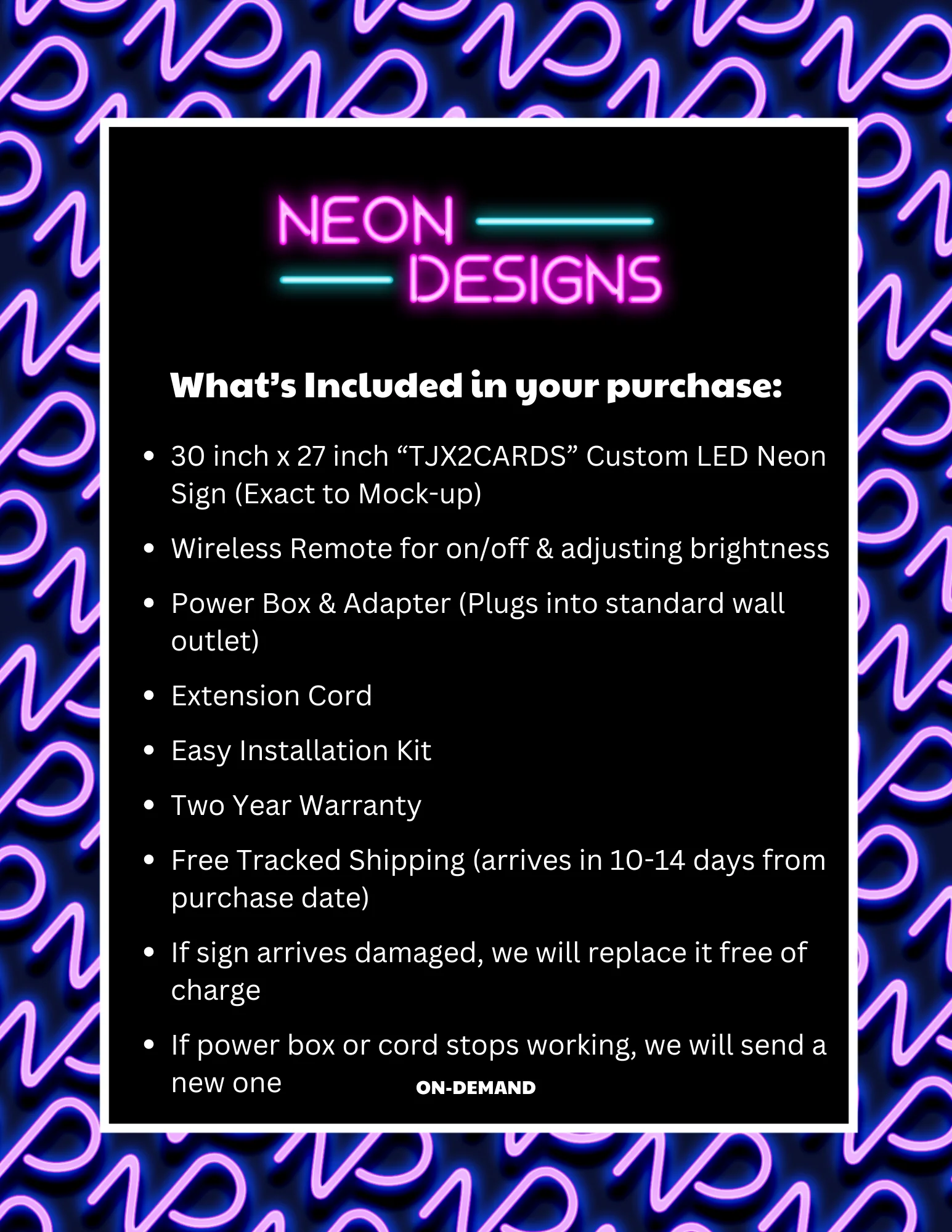 TJX2CARDS - Premium Neon Artwork - Image 2