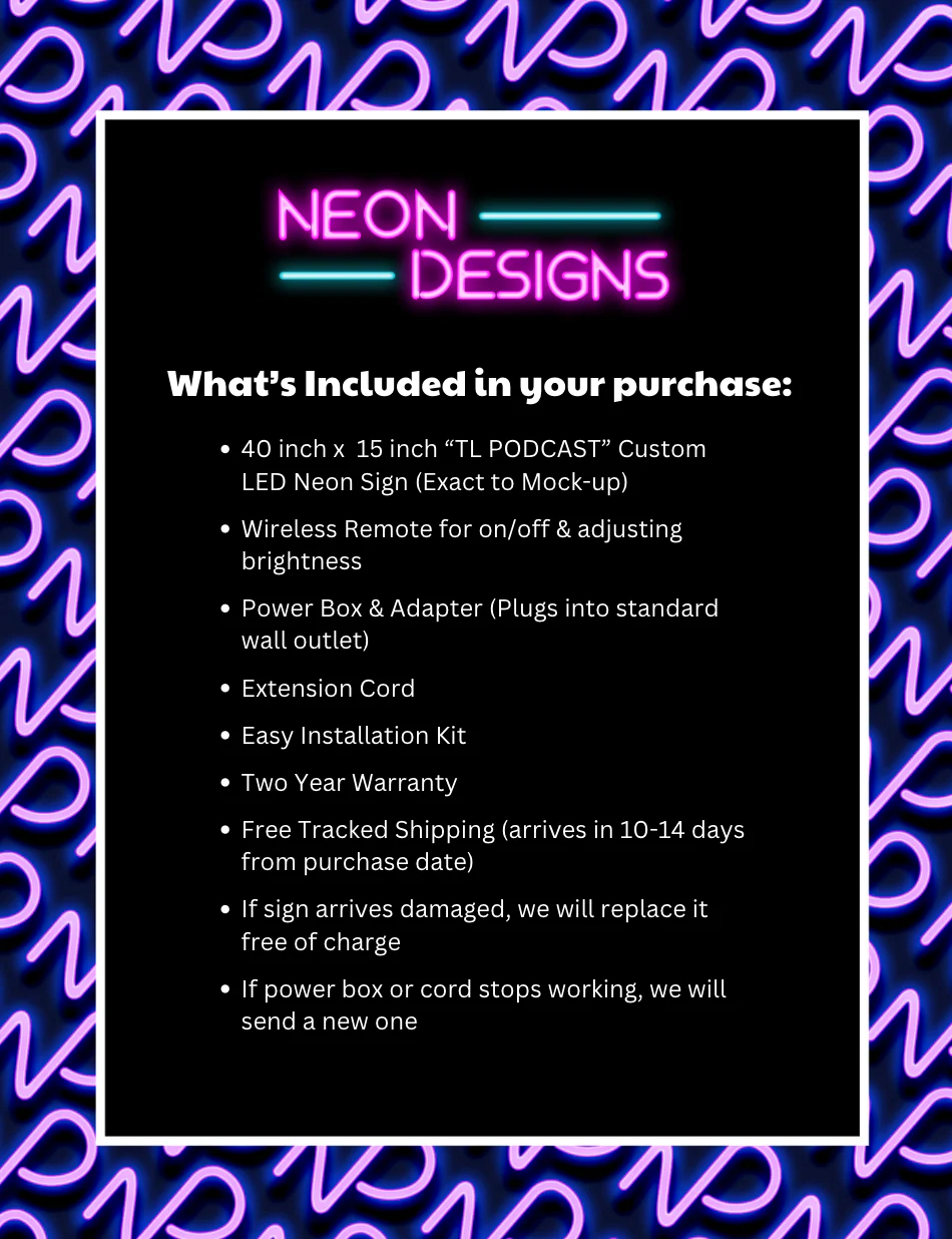 TL PODCAST - Premium Neon Artwork - Image 2