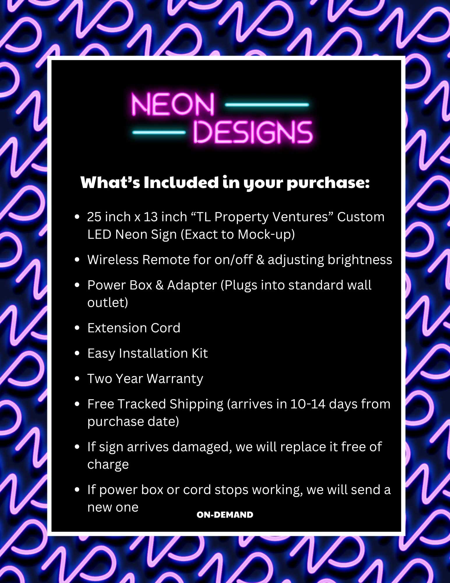 TL Property Ventures - Premium Neon Artwork - Image 2