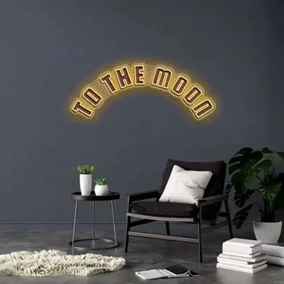 TO THE MOON (arched) - Premium Neon Artwork - Image 5