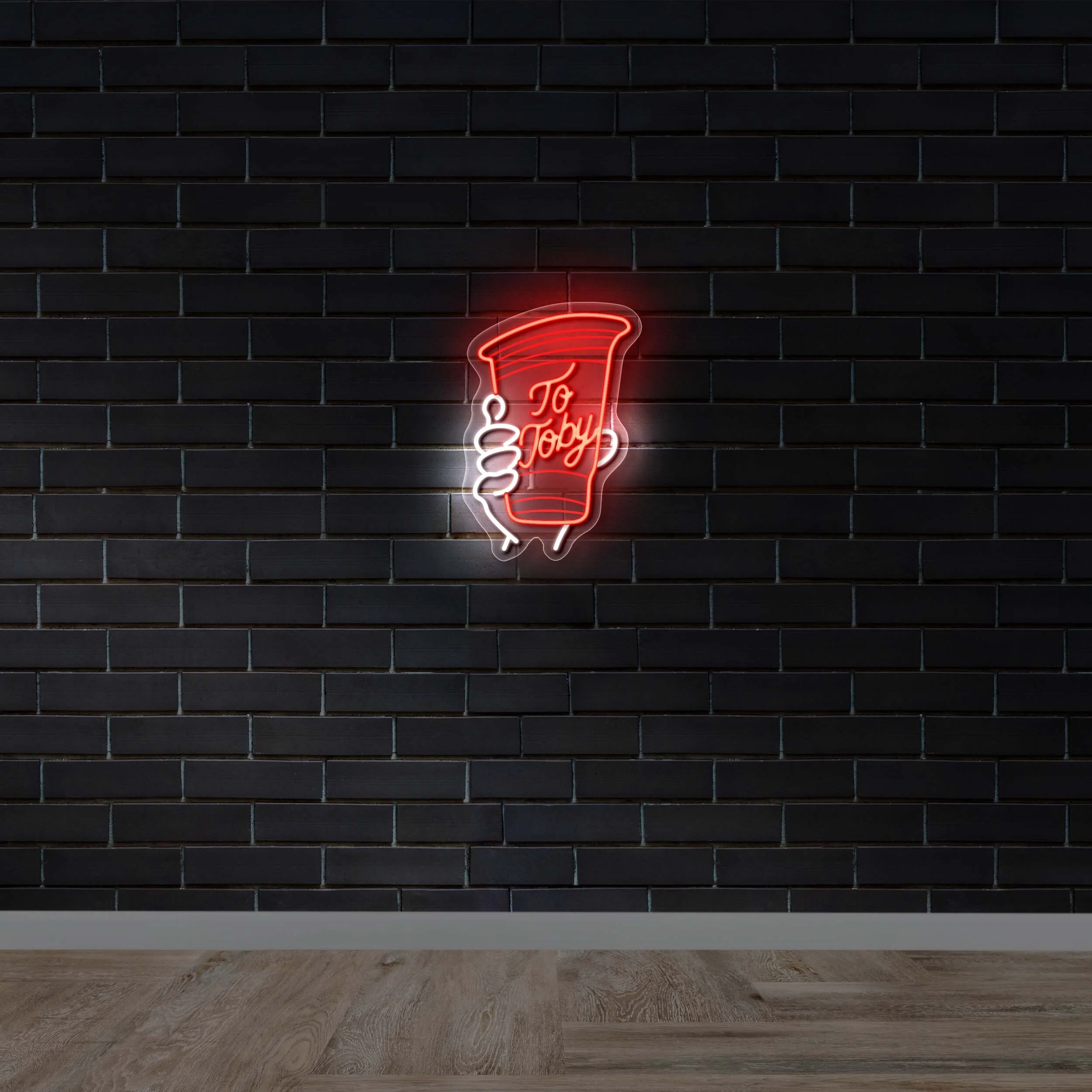 To Toby Cup – Premium Neon Artwork
