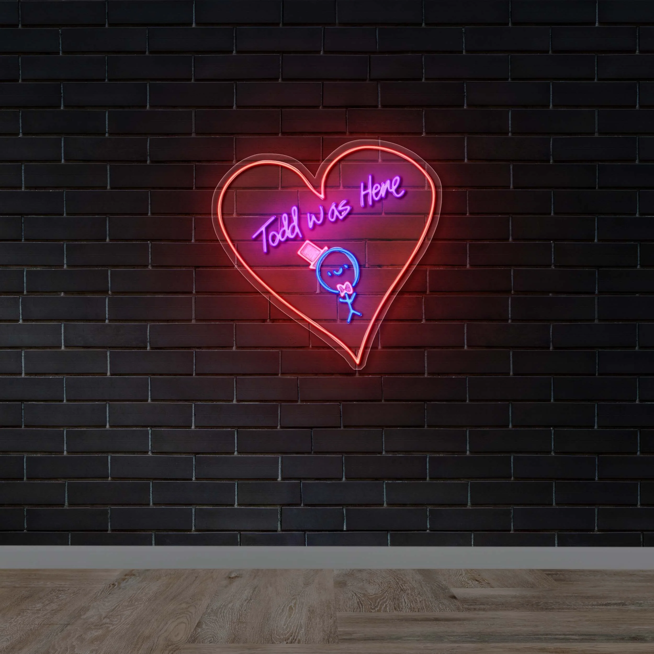 Todd was Here - Premium Neon Artwork