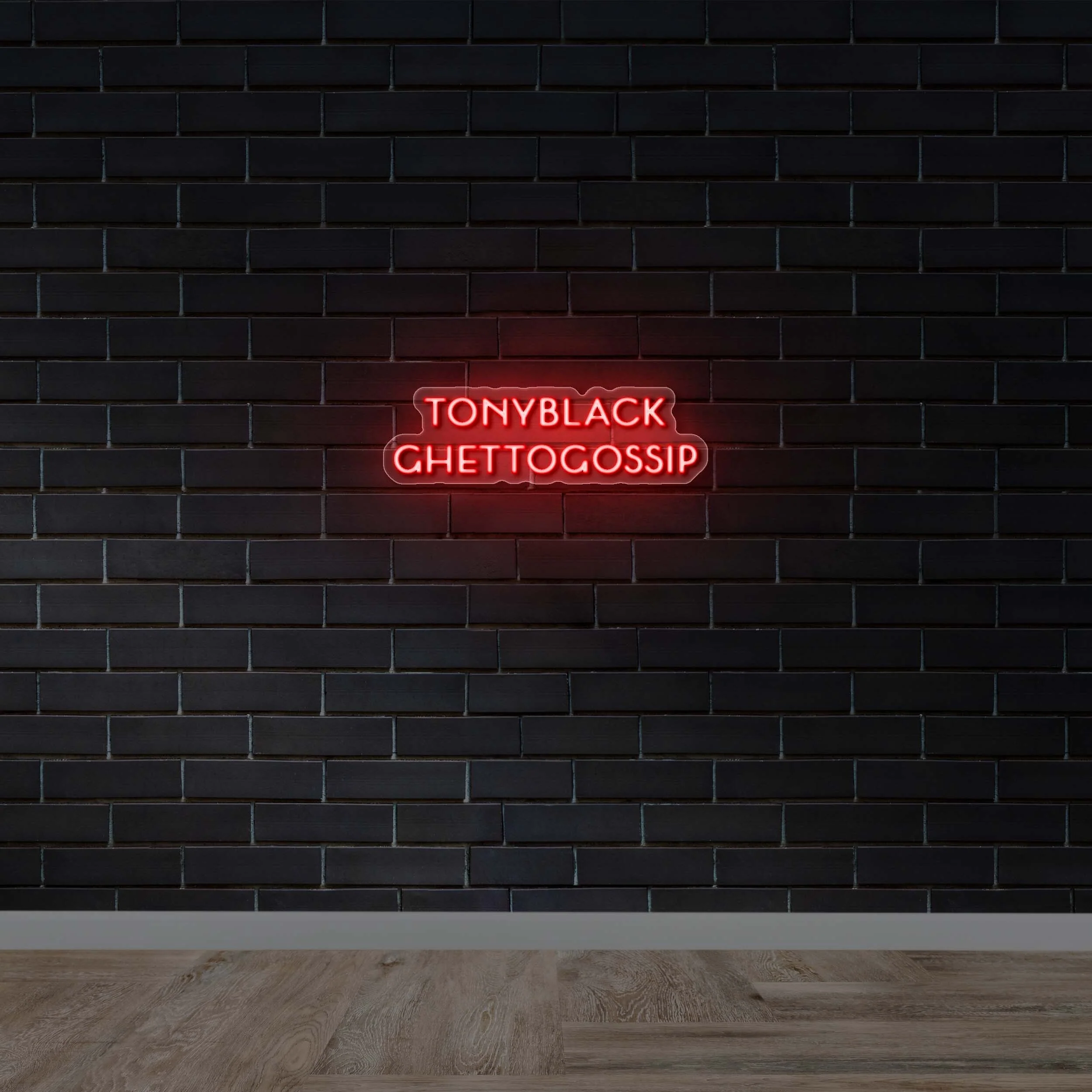 TONYBLACK GHETTOGOSSIP - Premium Neon Artwork