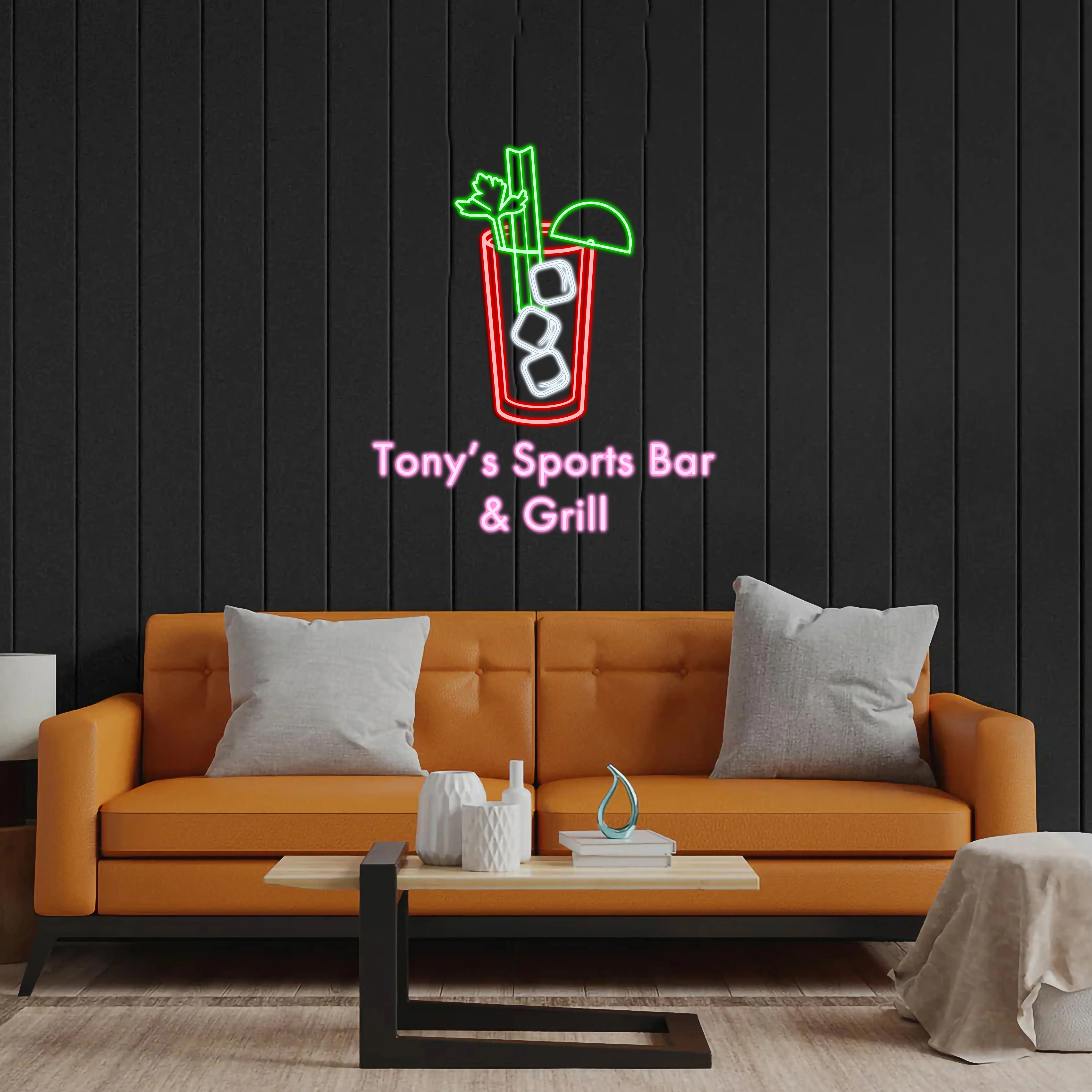 Tony's Sports Bar & Grill - Premium Neon Artwork