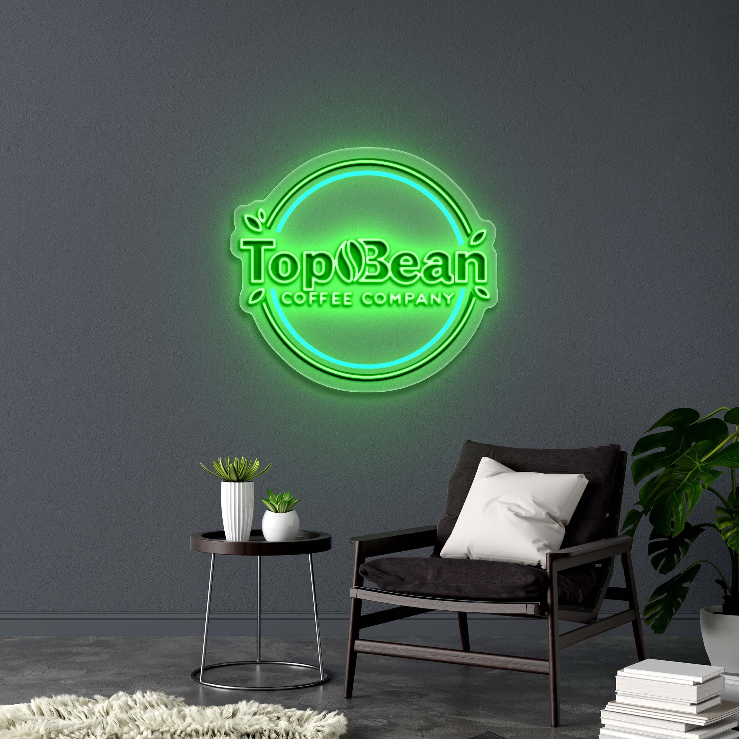 TOPBEAN COFFEE CO. | 2nd Version - Premium Neon Artwork
