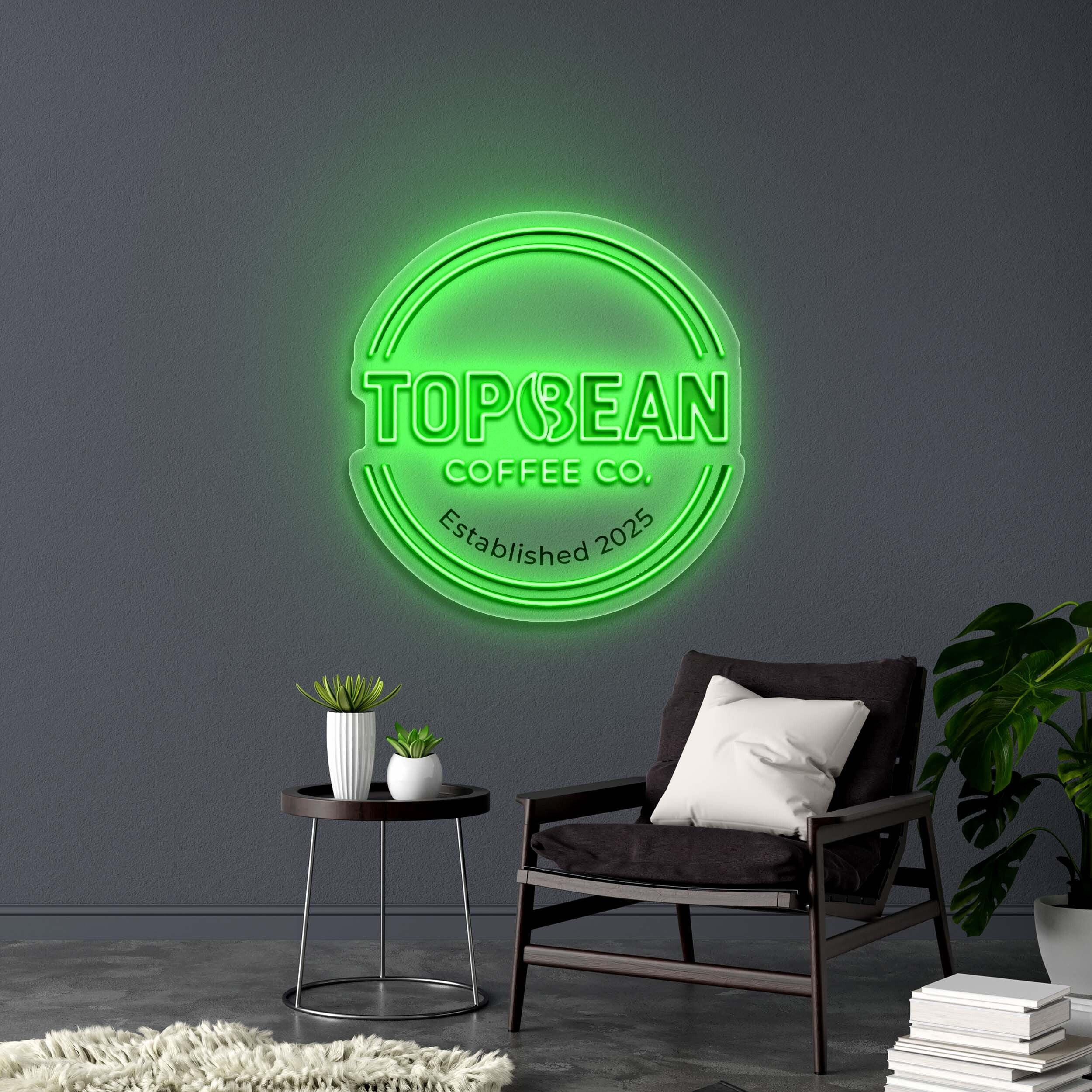 TOPBEAN COFFEE CO. - Premium Neon Artwork