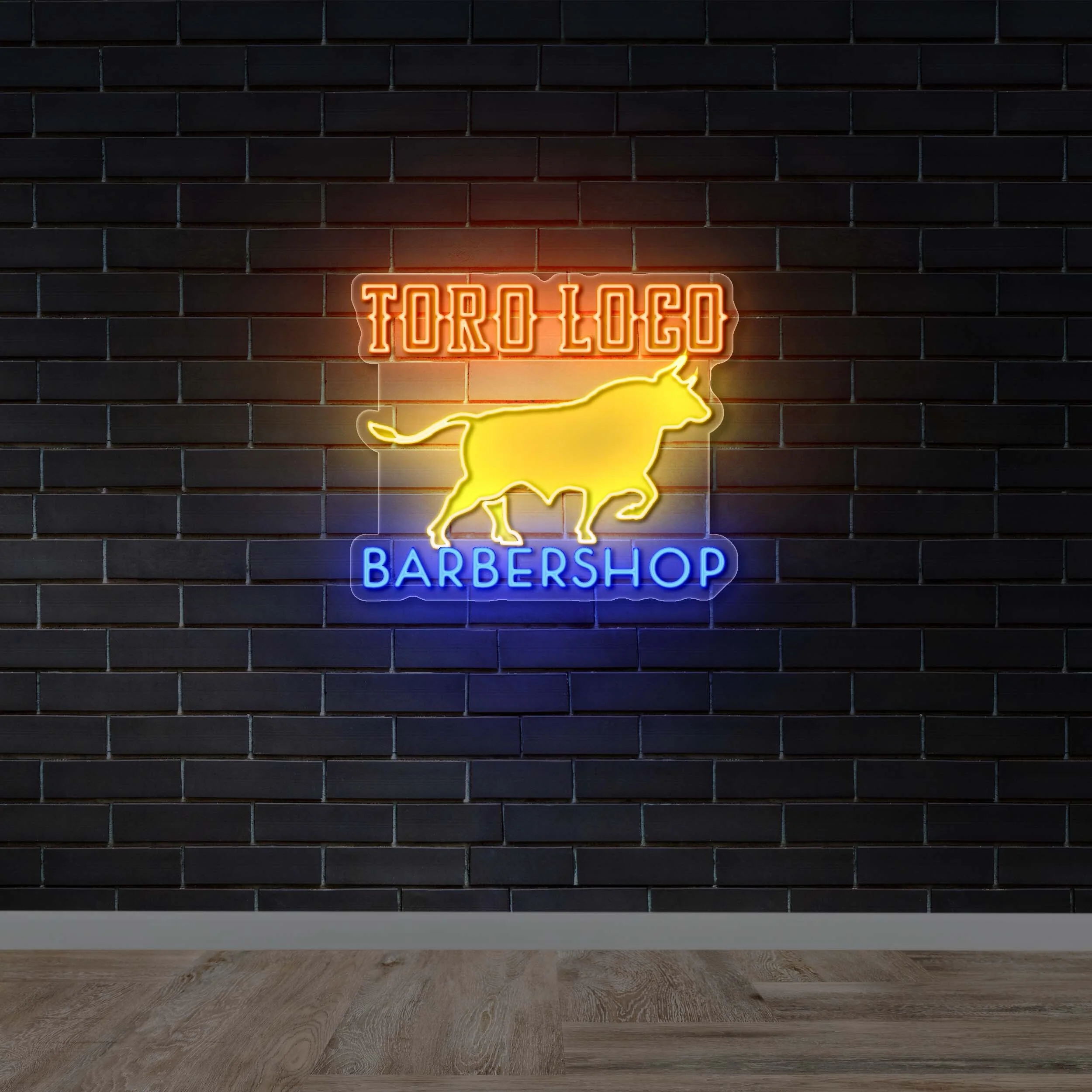 TORO LOCO BARBERSHOP - Premium Neon Artwork - Image 2