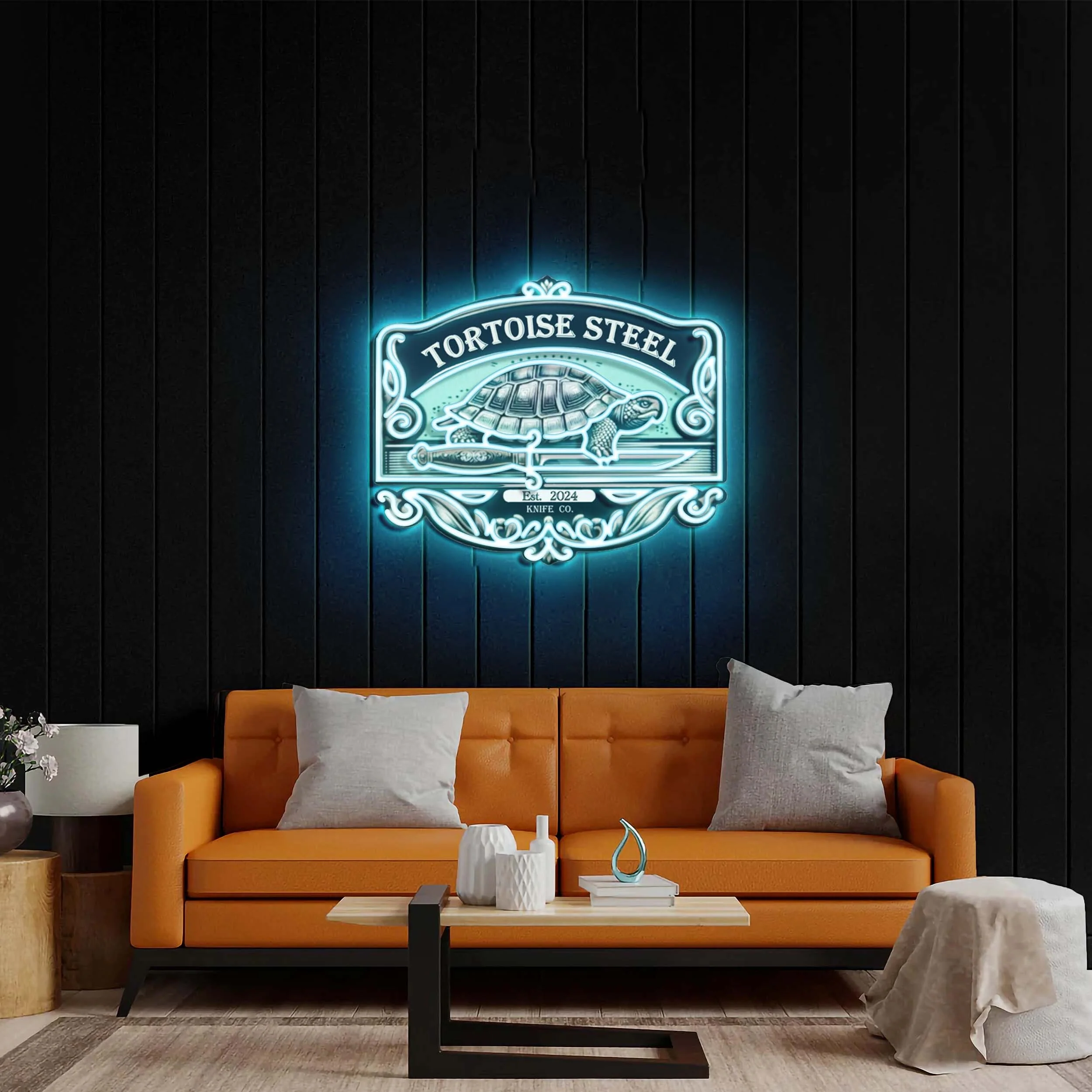 Tortoise Steel - Premium Neon Artwork