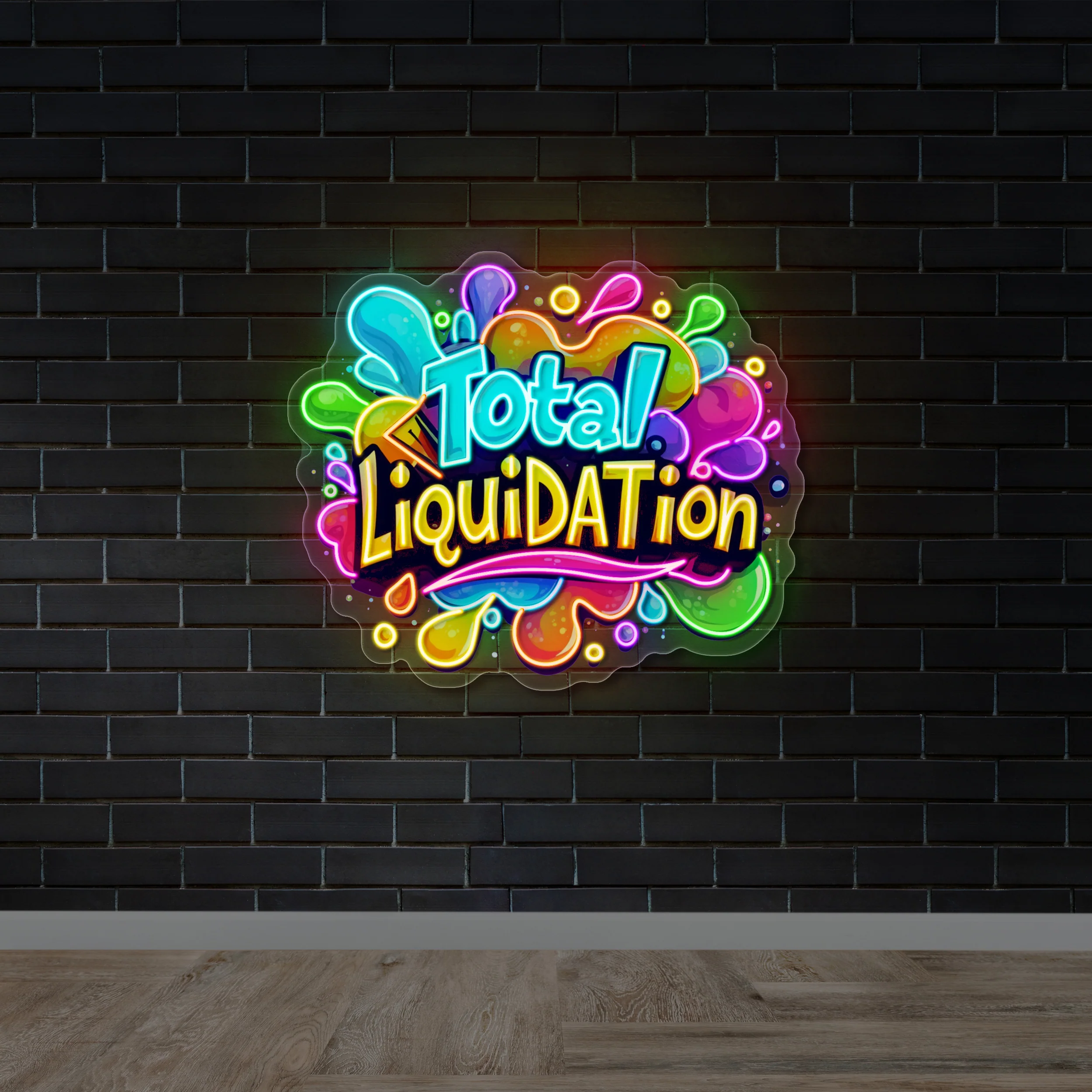 TOTAL LIQUIDATION - Premium Neon Artwork