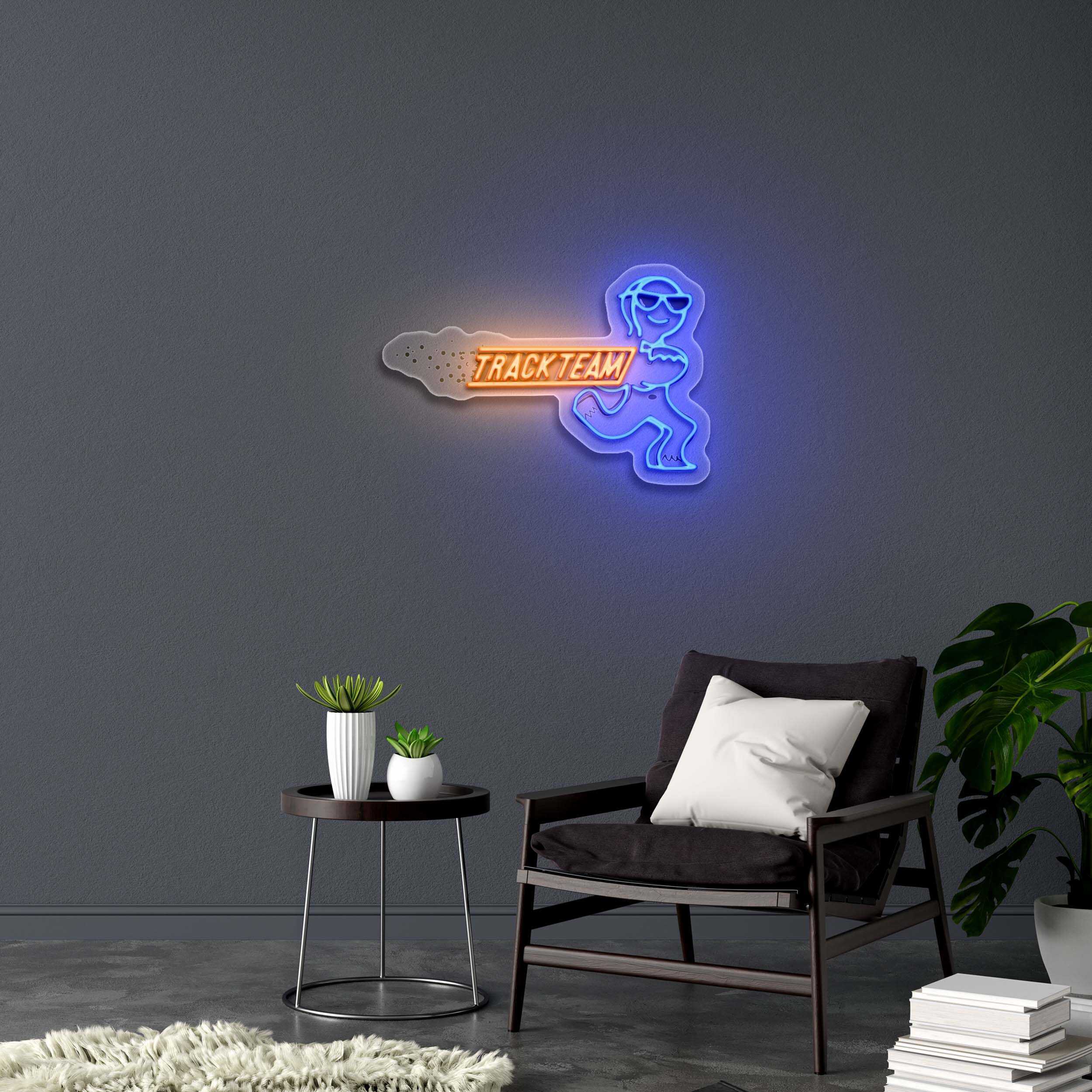 TRACK TEAM- Premium Neon Artwork