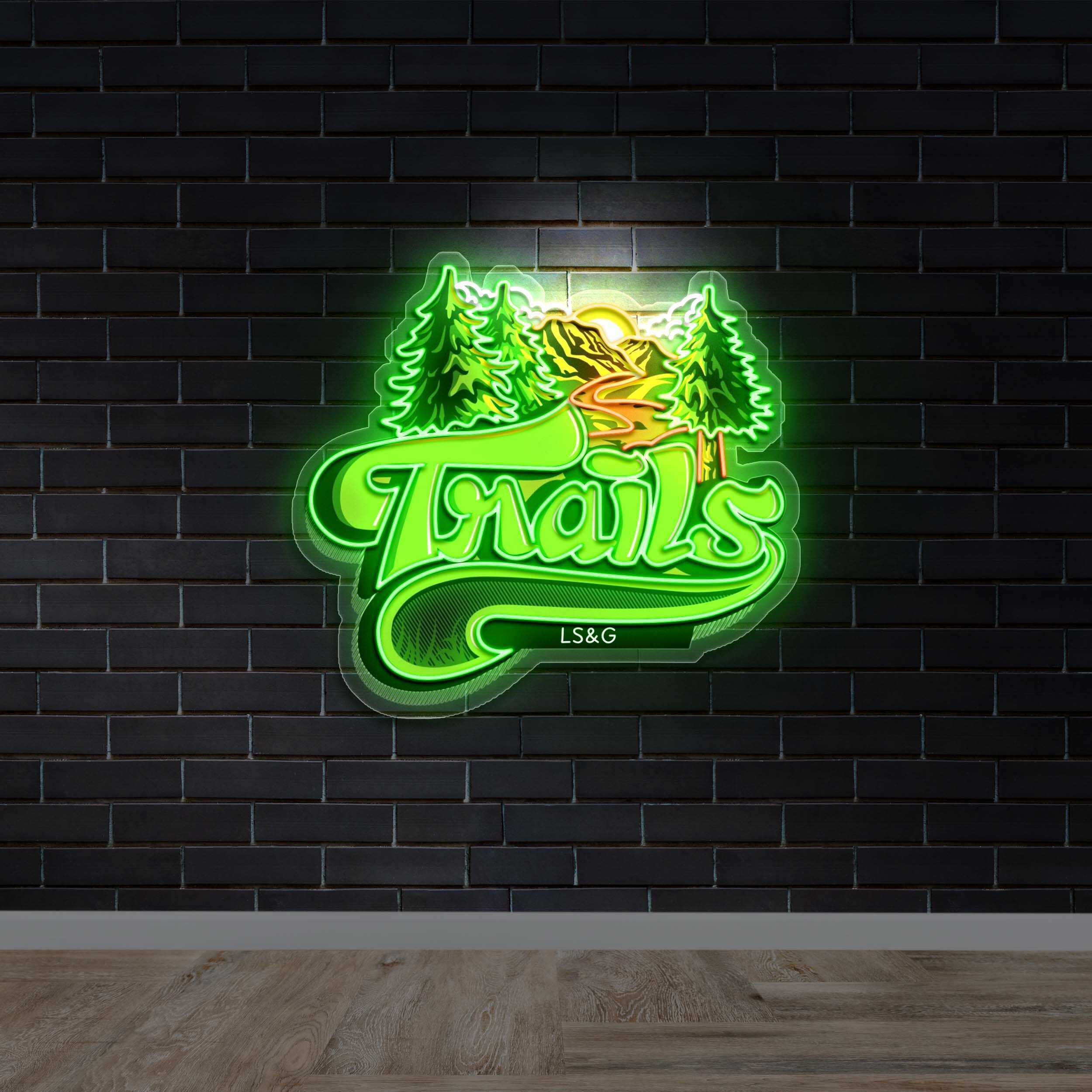 TRAILS - Premium Neon Artwork