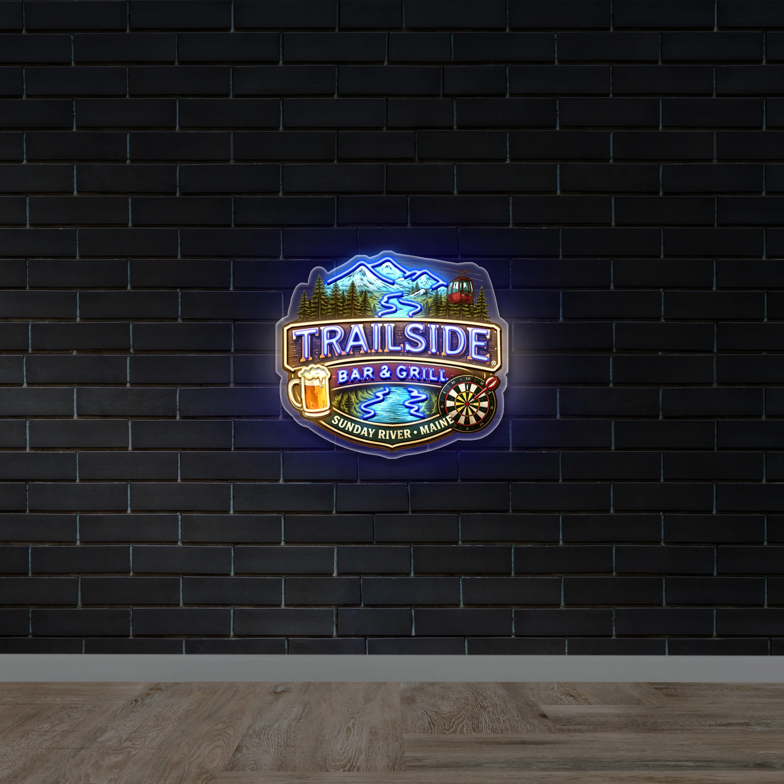 TRAILSIDE - Premium Neon Artwork