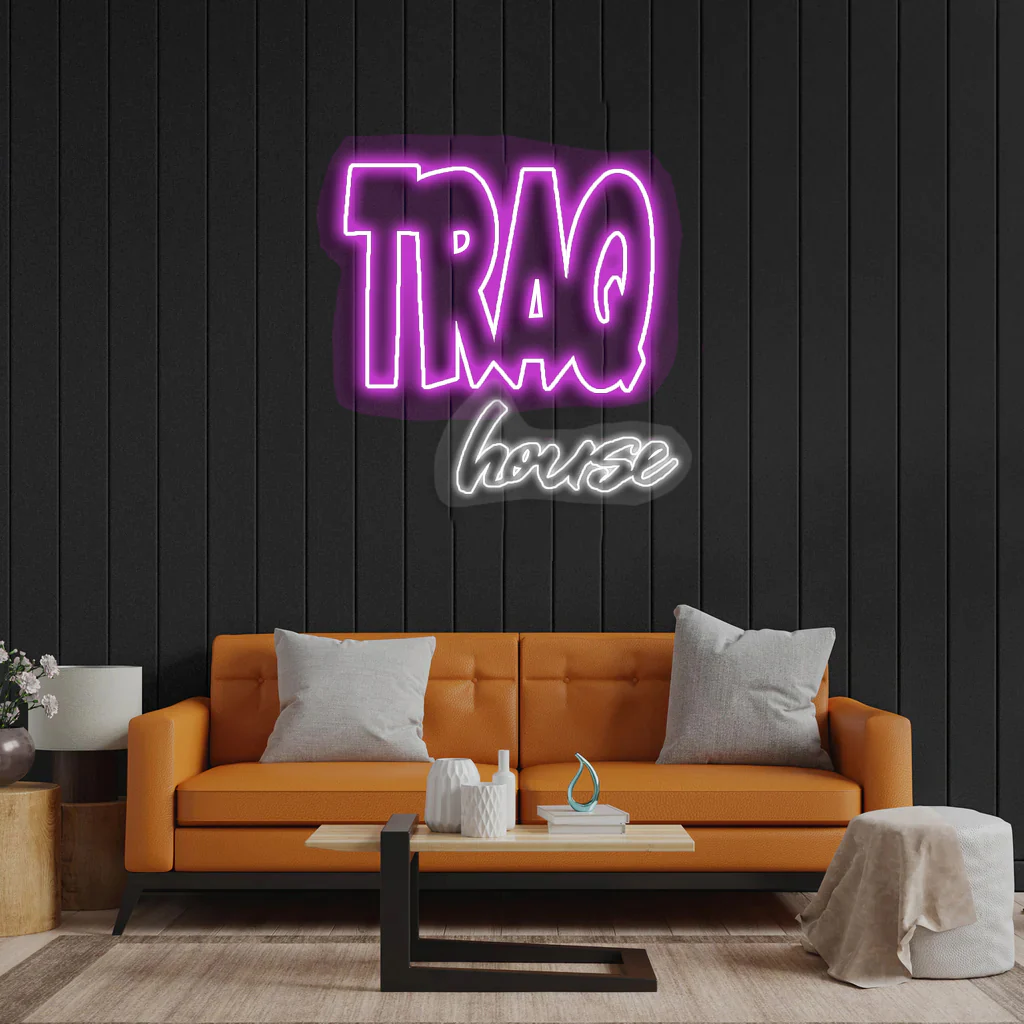 TRAQ House - Premium Neon Artwork