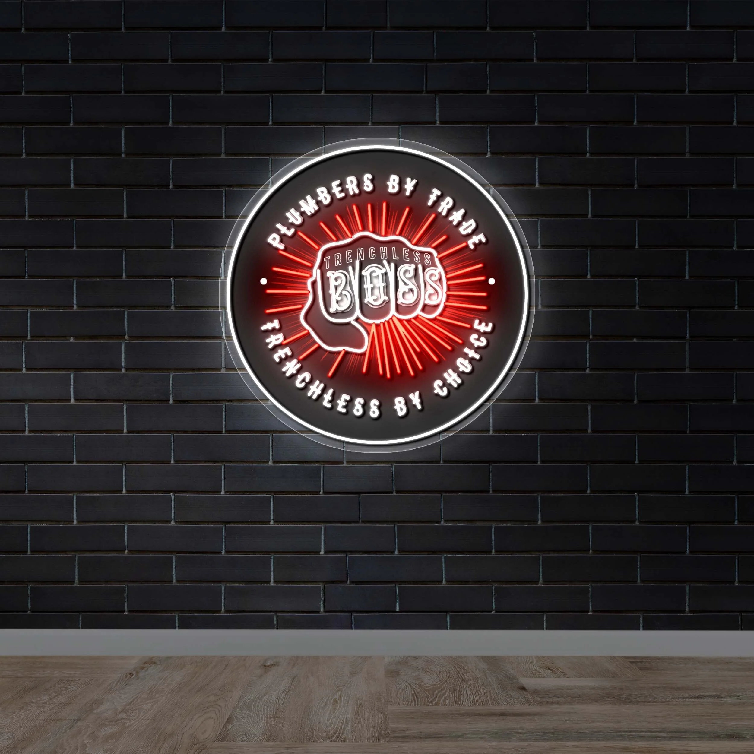 Trenchless Boss - Premium Neon Artwork