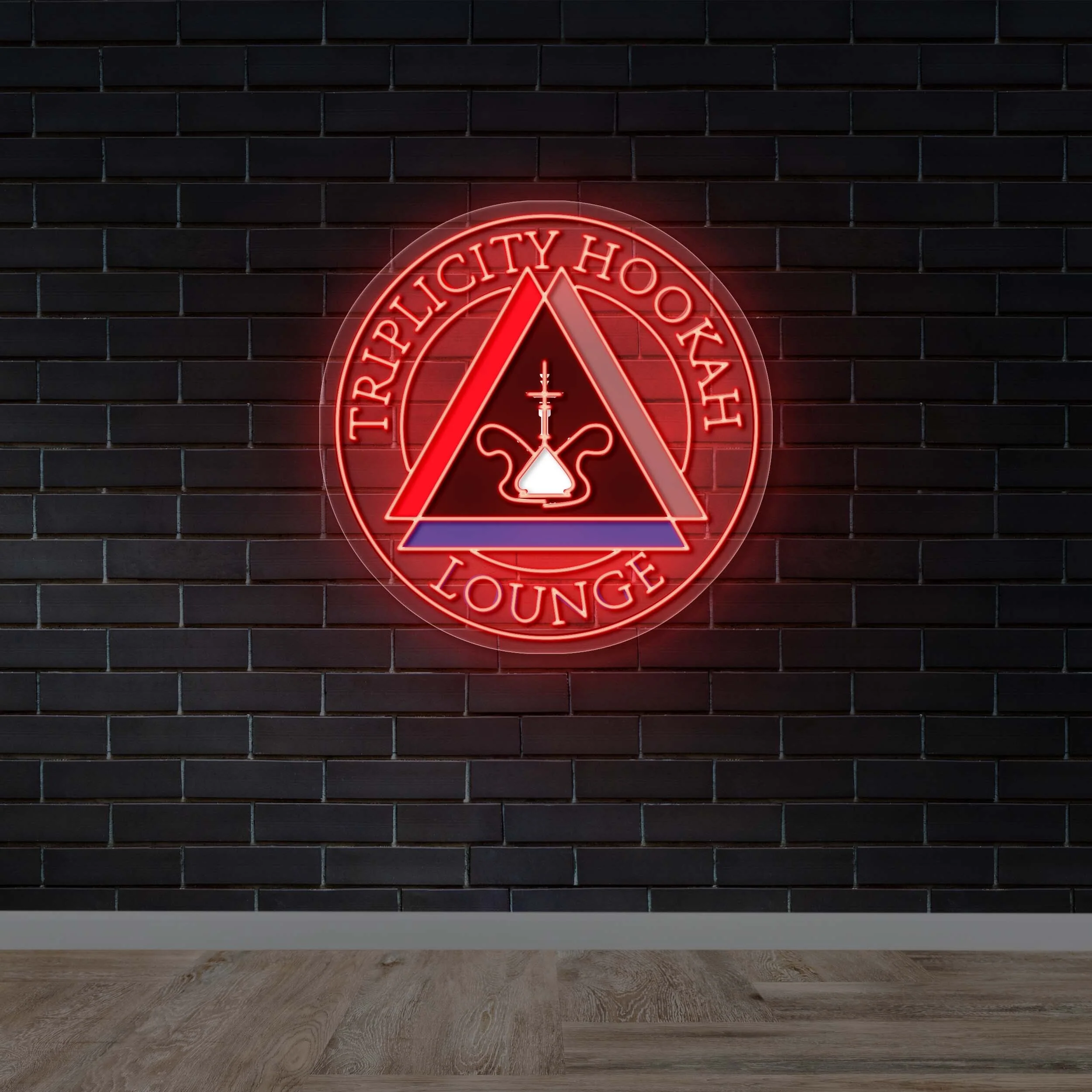Triplicity Hookah Lounge -  Premium Neon Artwork