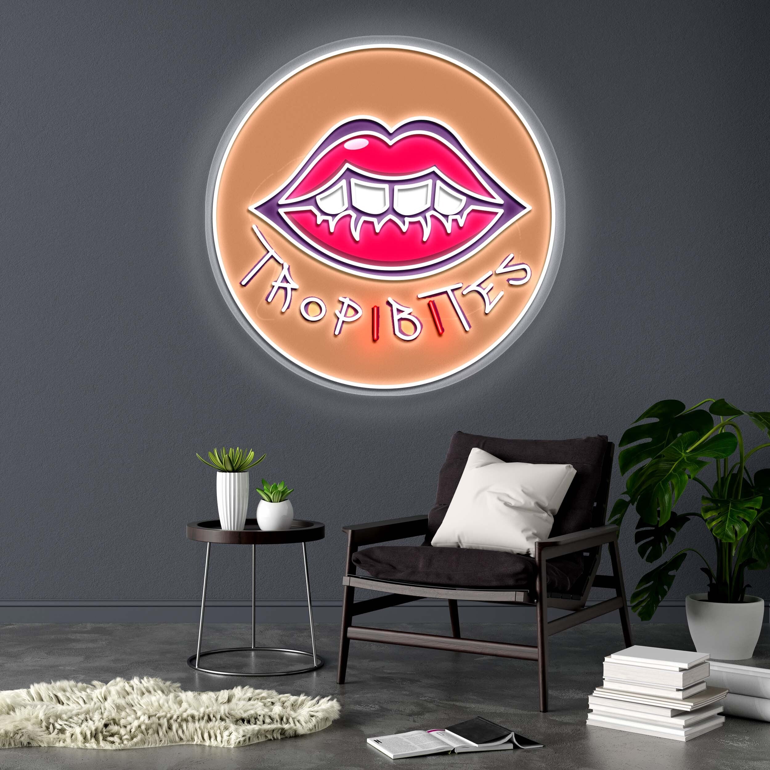 TROPIBITES - Premium Neon Artwork