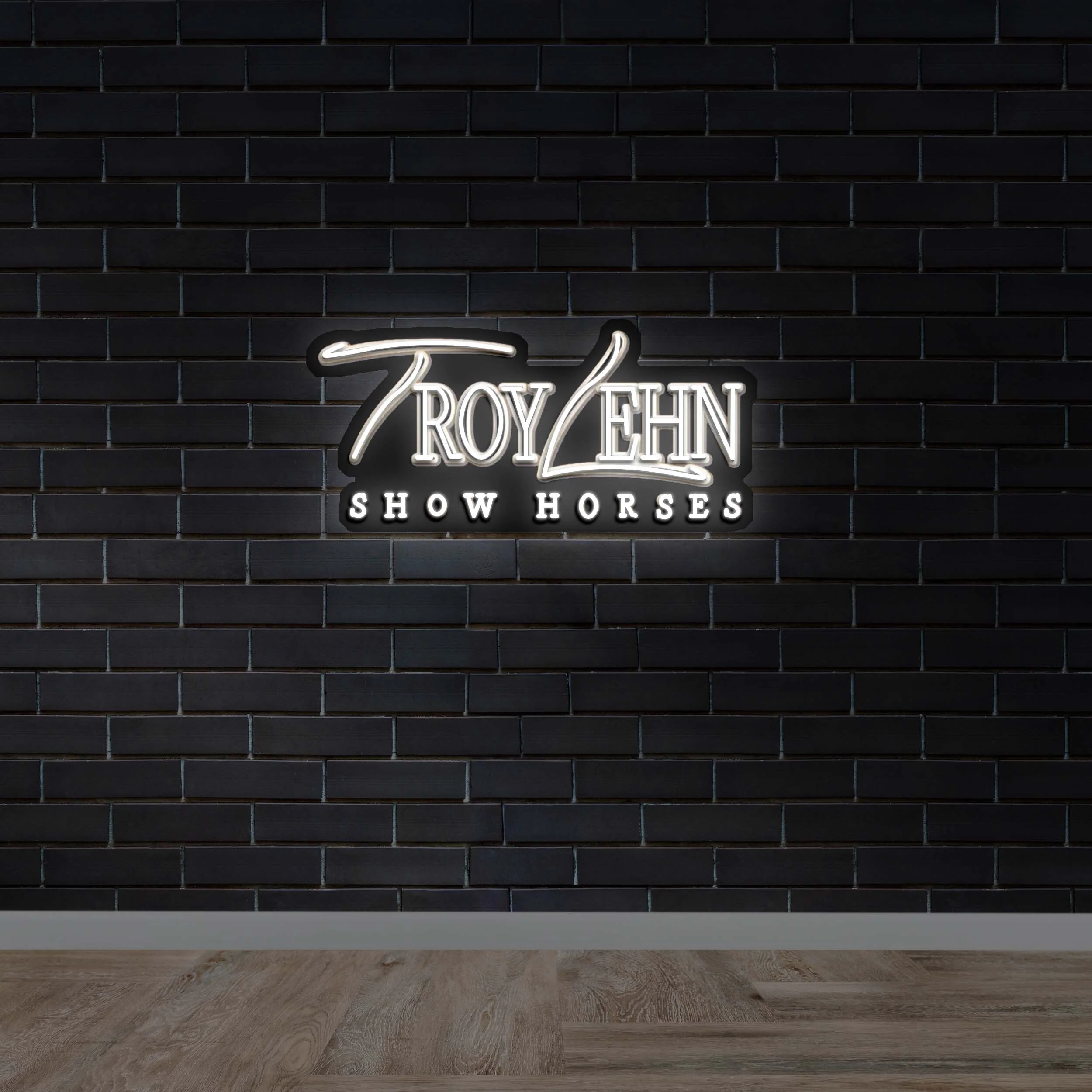TROY LEHN SHOW HORSES - Premium Neon Artwork