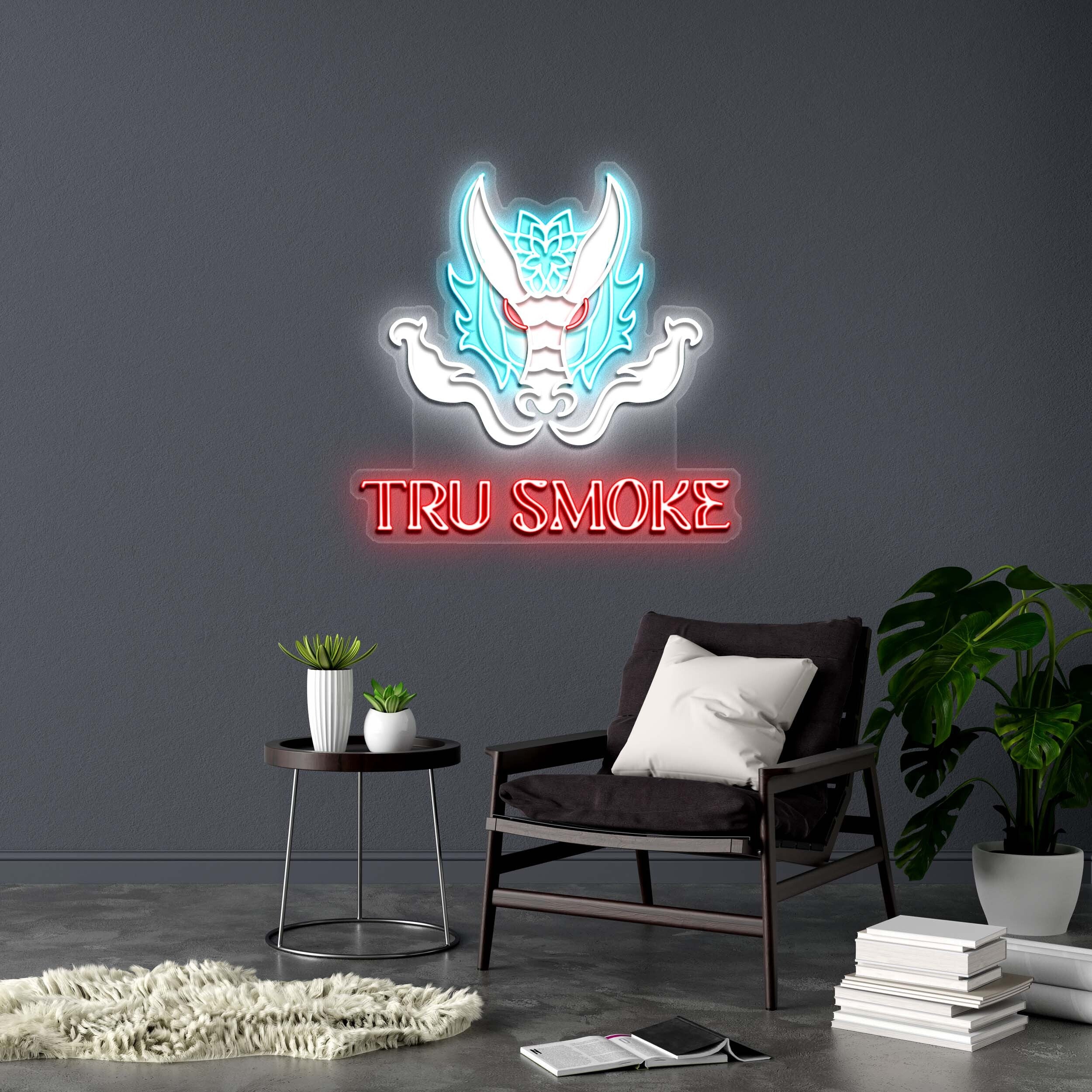 TRU SMOKE - Premium Neon Artwork