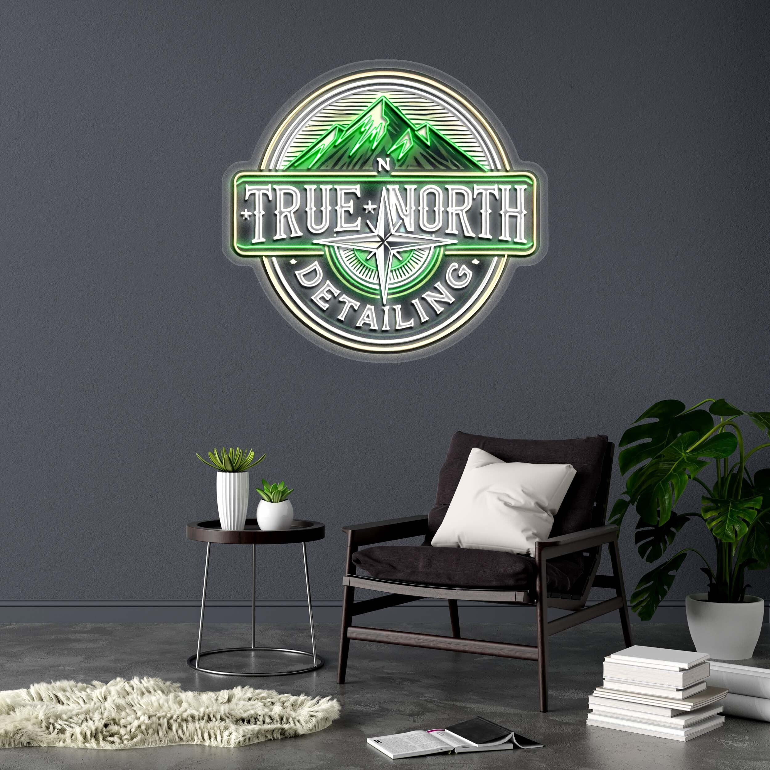 TRUE NORTH DETAILING - Premium Neon Artwork
