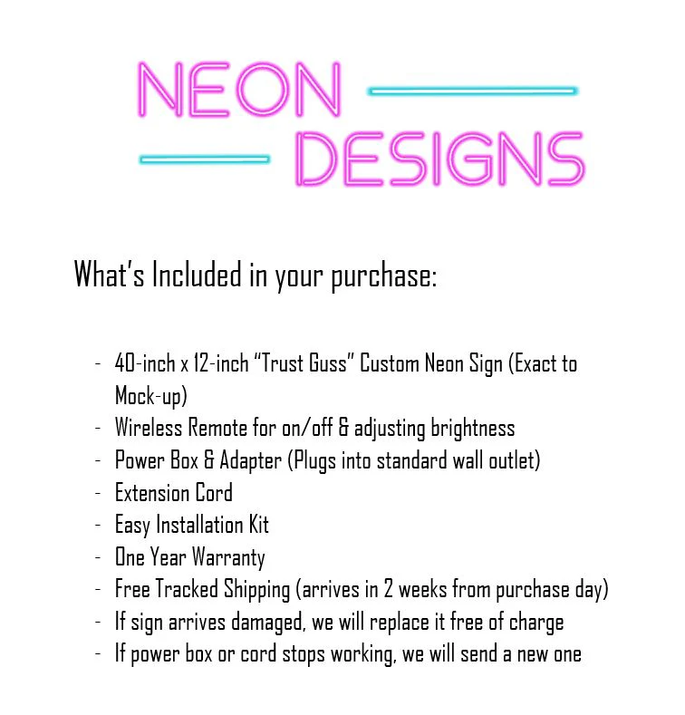 Trust Guss - Premium Neon Artwork - Image 2