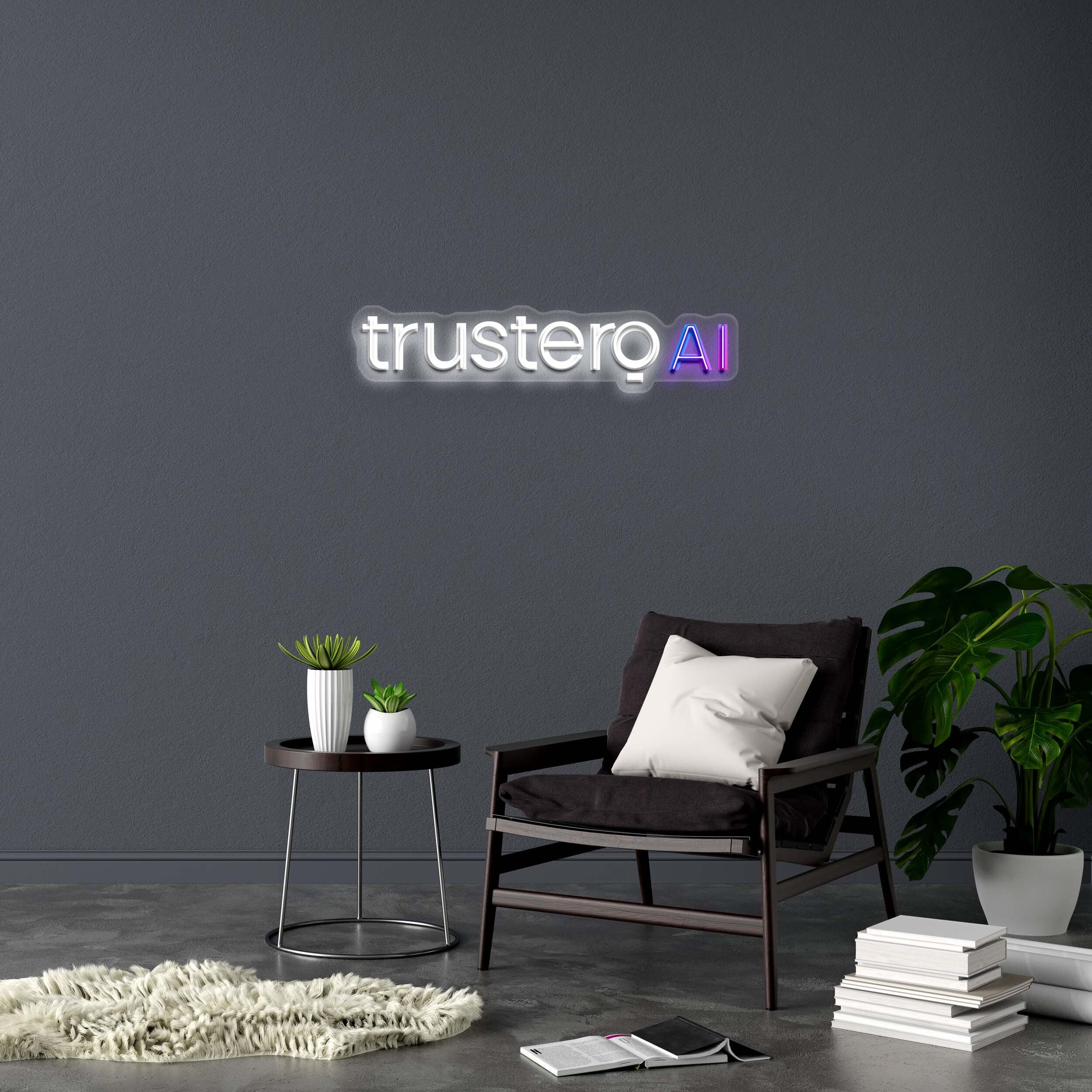 trusteroAI - Premium Neon Artwork