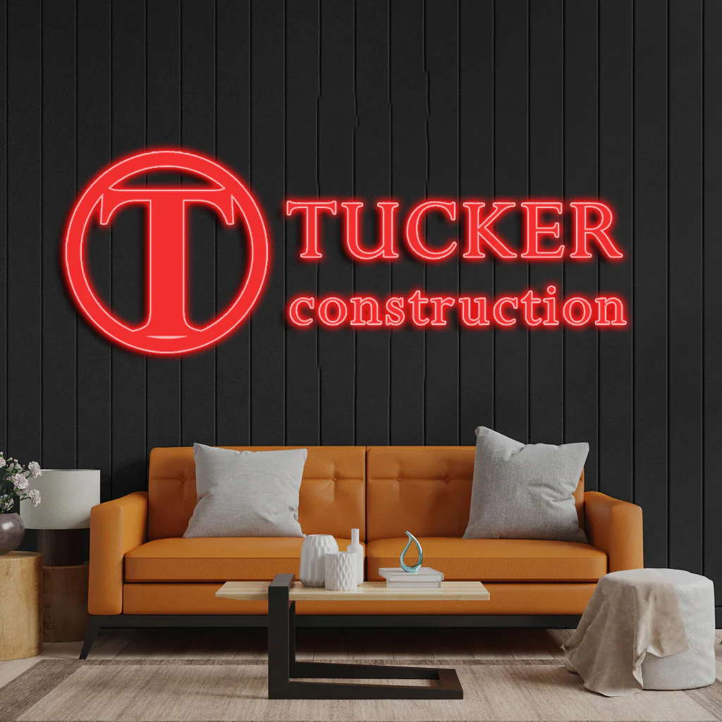 Tucker Construction - Premium Neon Artwork
