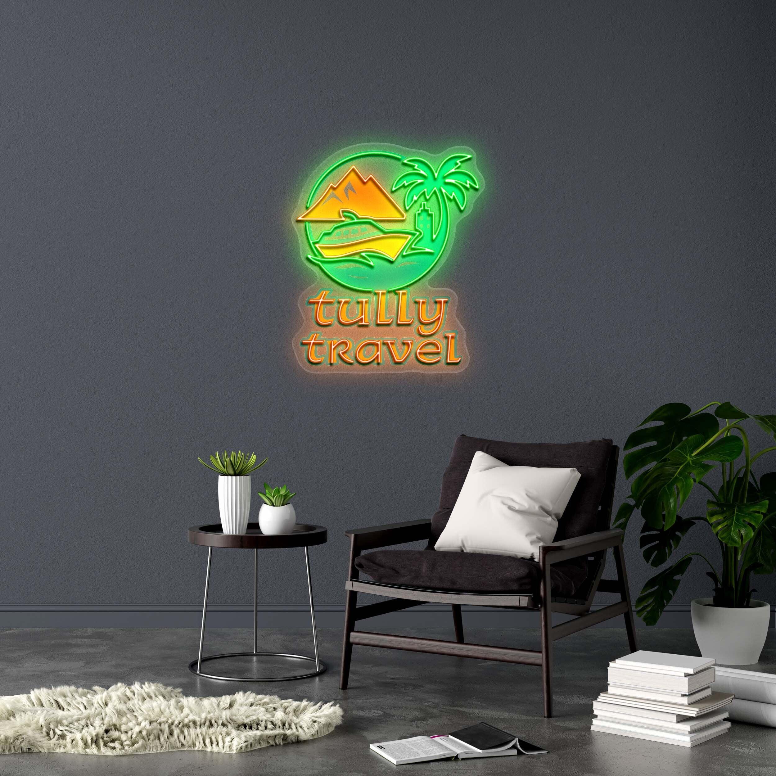 tully travel - Premium Neon Artwork