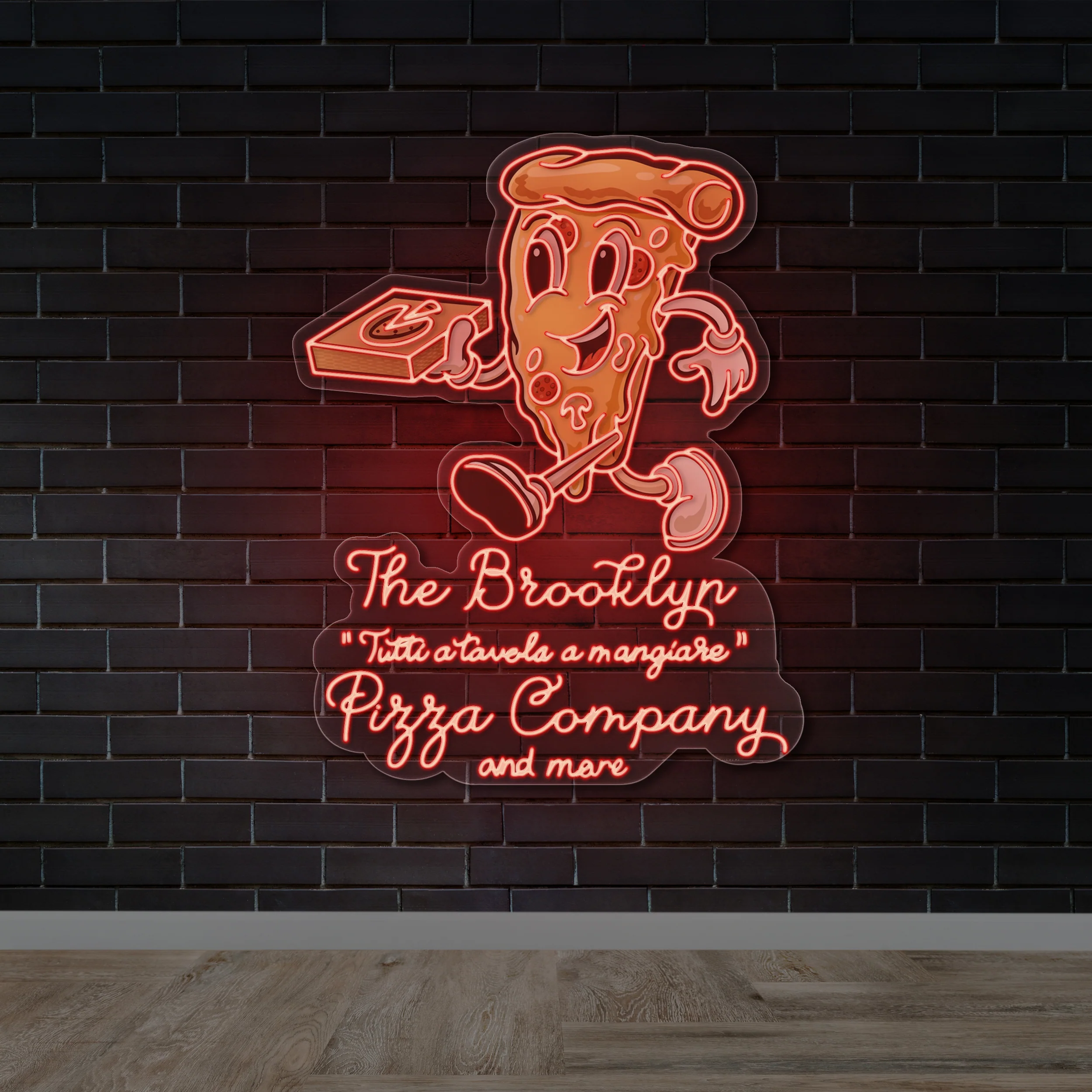 Tutti a tavola a mangiare - Premium Neon Artwork