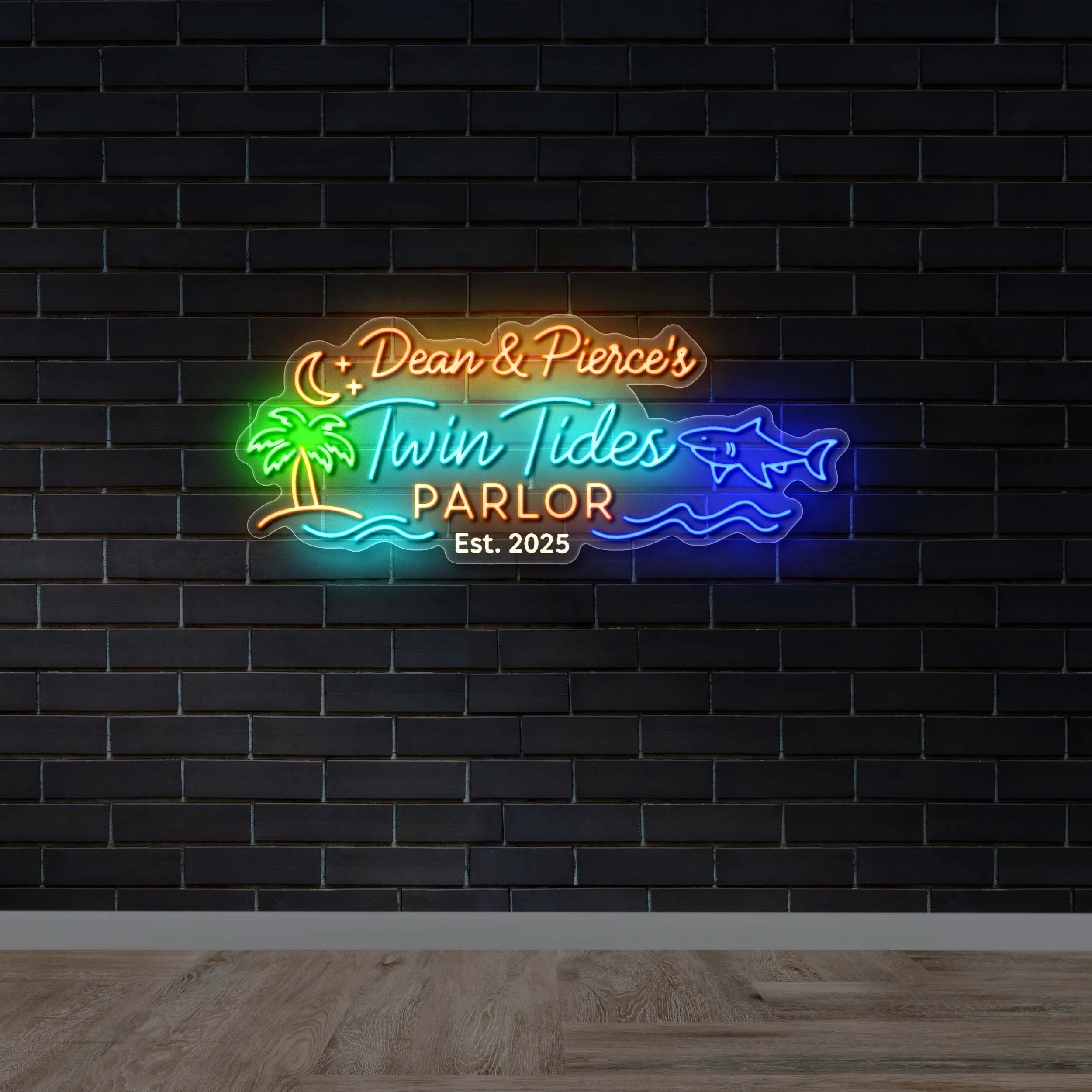 Twin Tides Parlor - Premium Neon Artwork