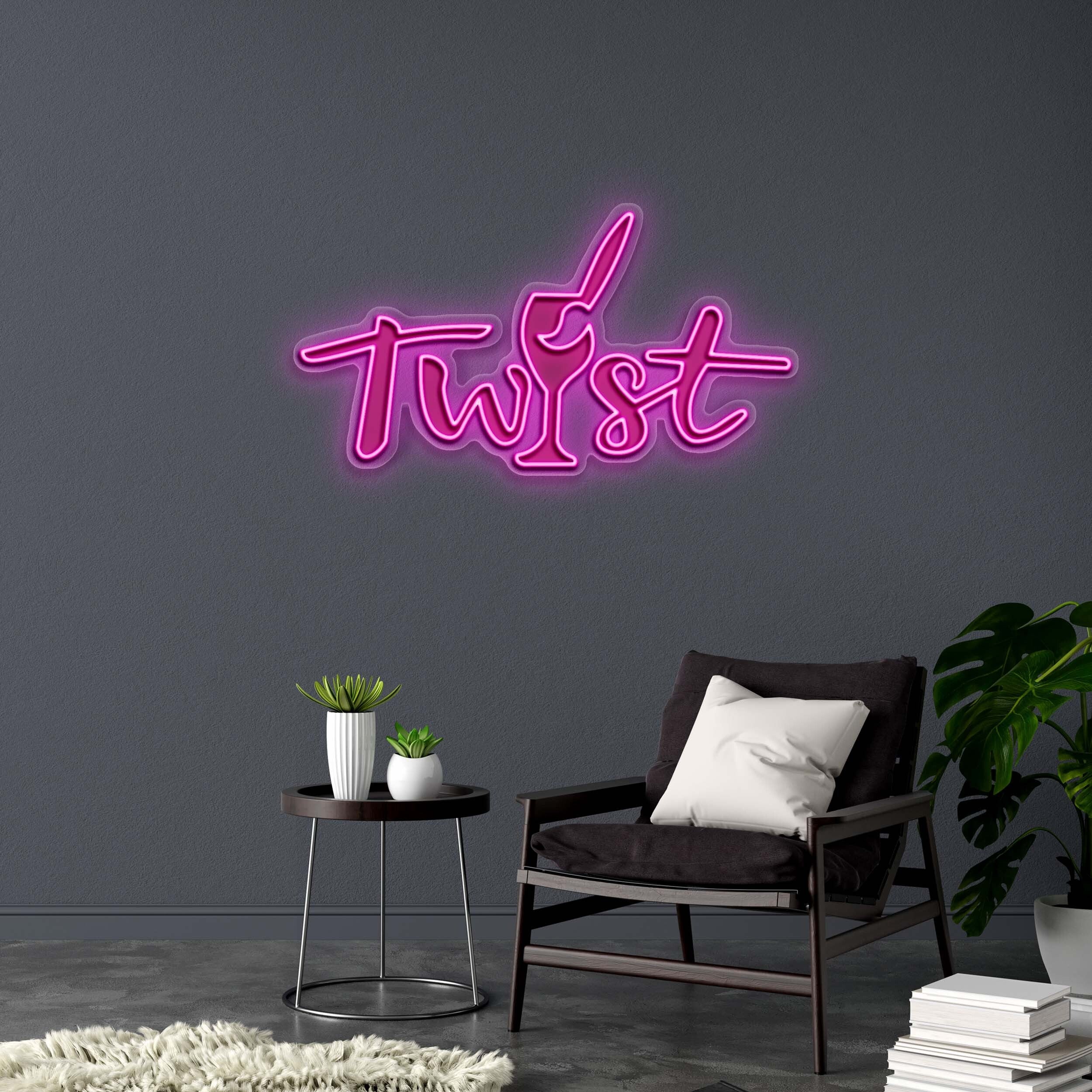 Twist - Premium Neon Artwork