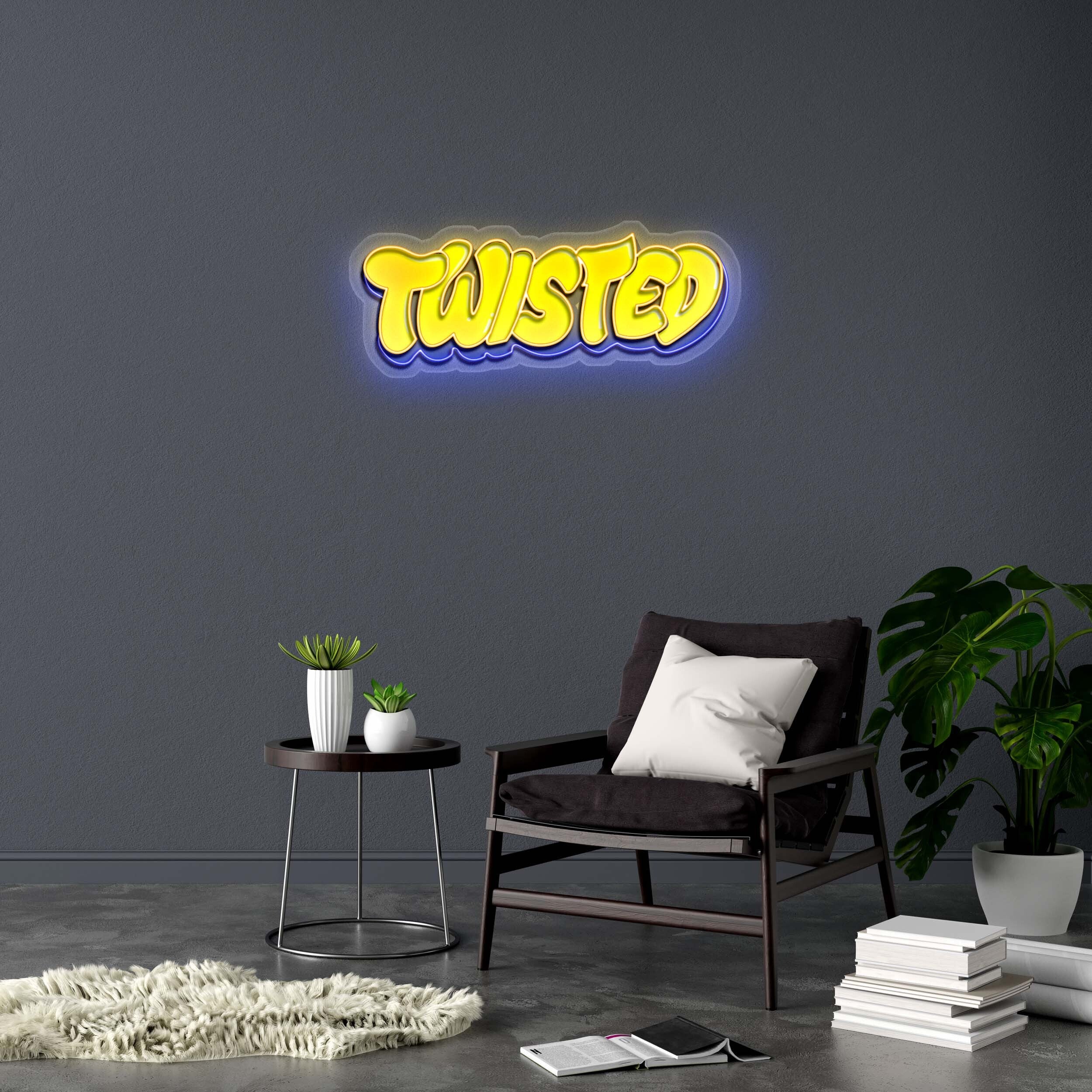 TWISTED - Premium Neon Artwork