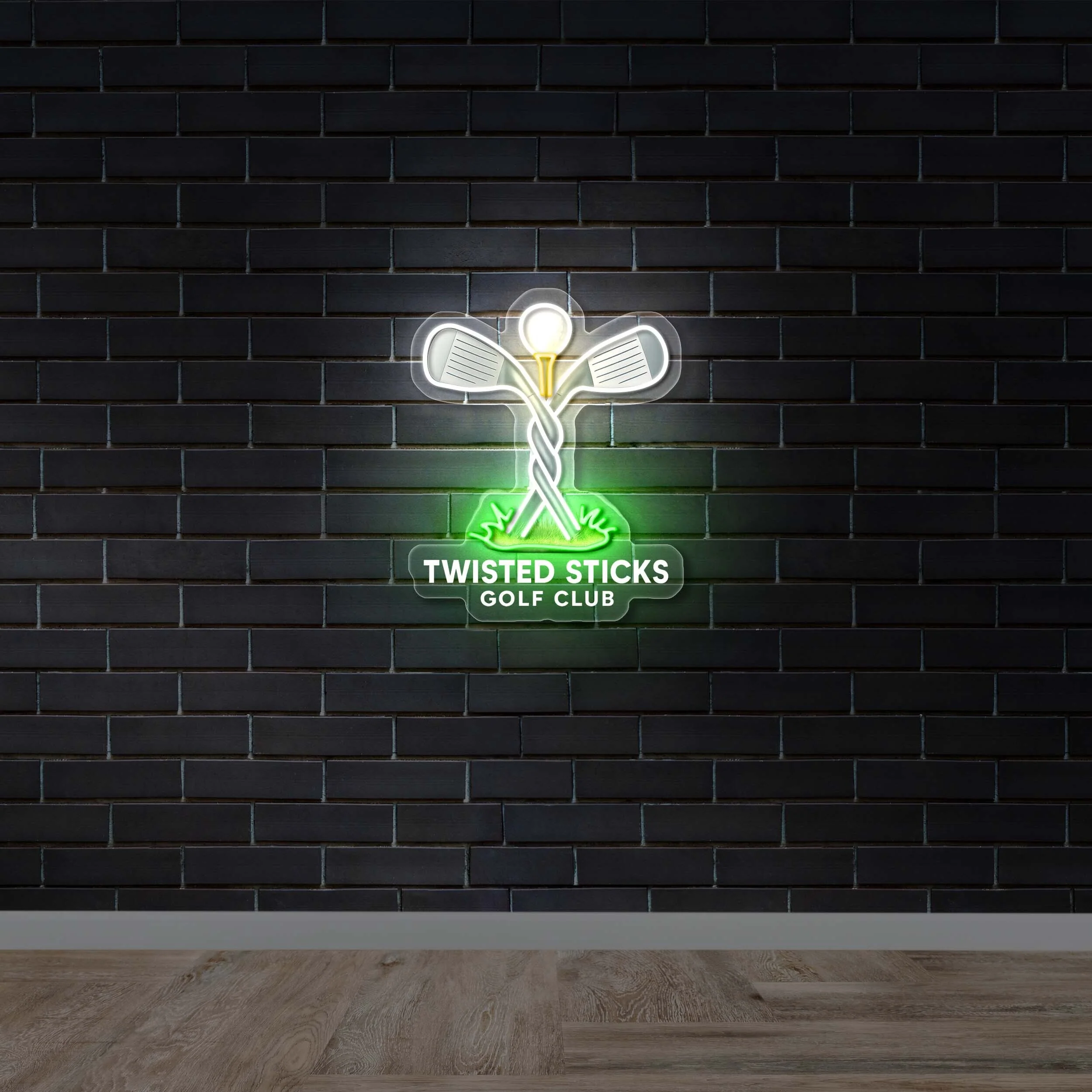 Twisted Sticks Golf Club – Premium Neon Artwork
