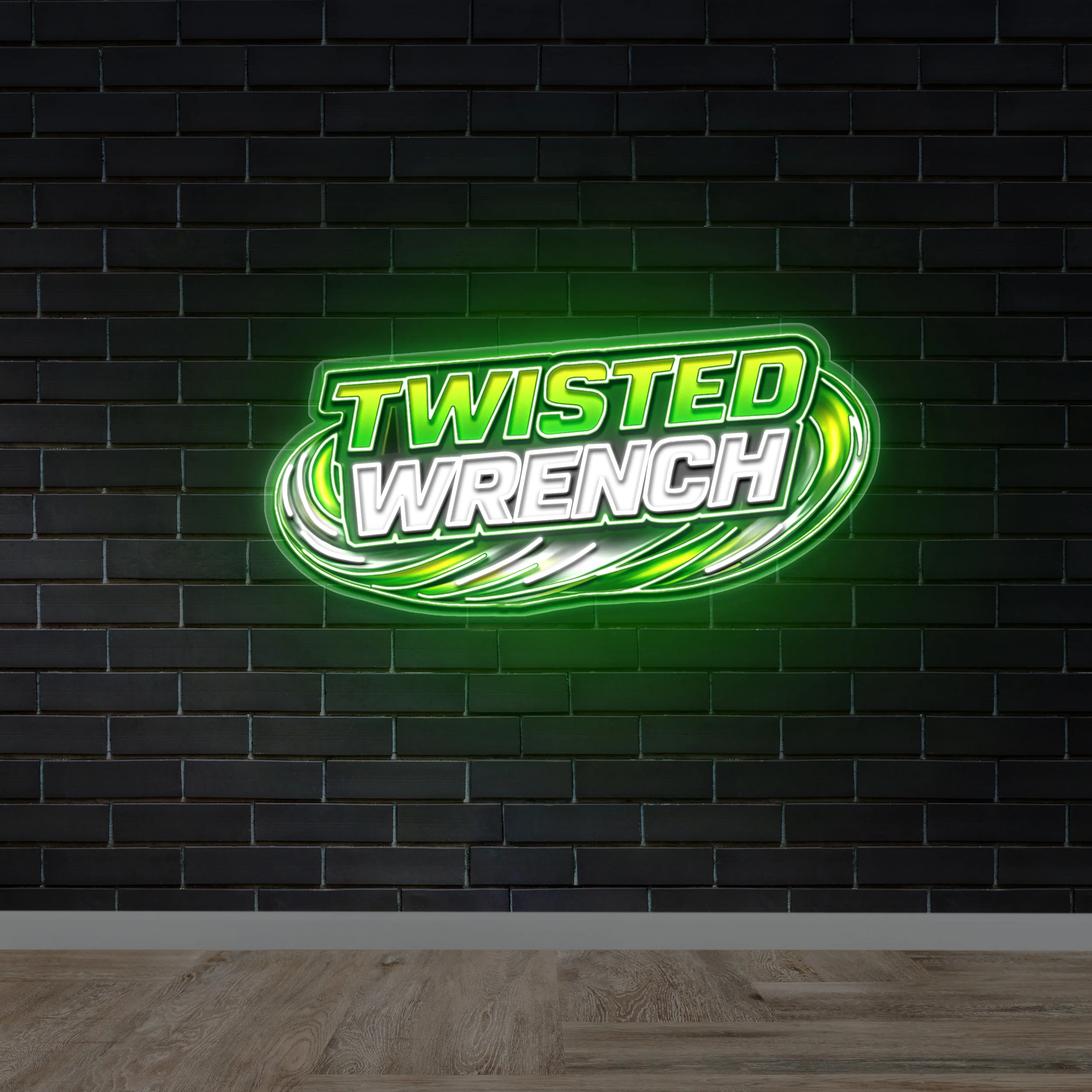 Twisted Wrench - Premium Neon Artwork