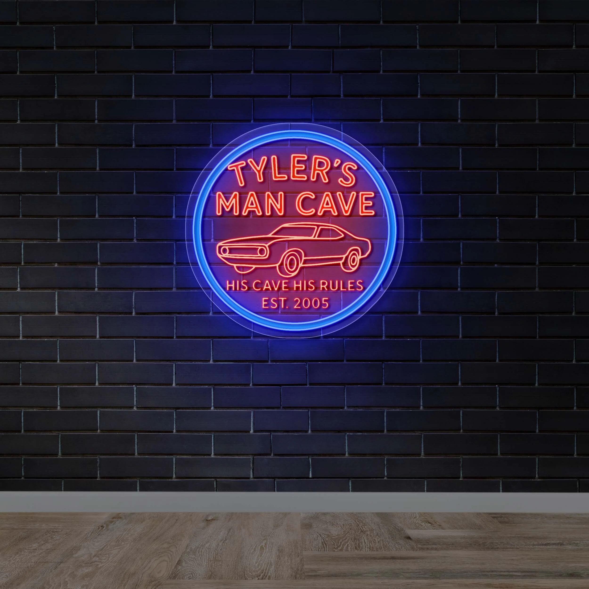 Tyler's Man Cave - Premium Neon Artwork