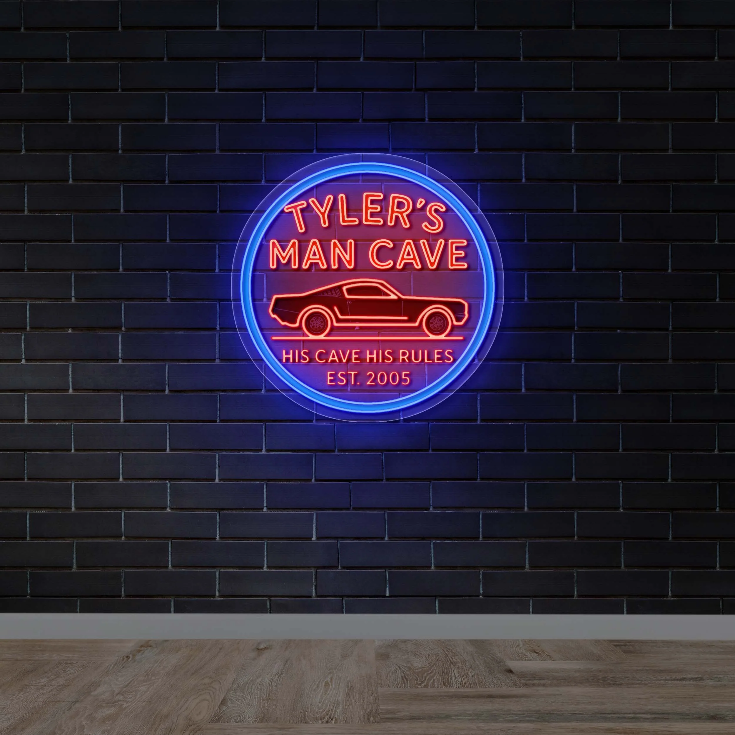 Tyler's Man Cave II - Premium Neon Artwork