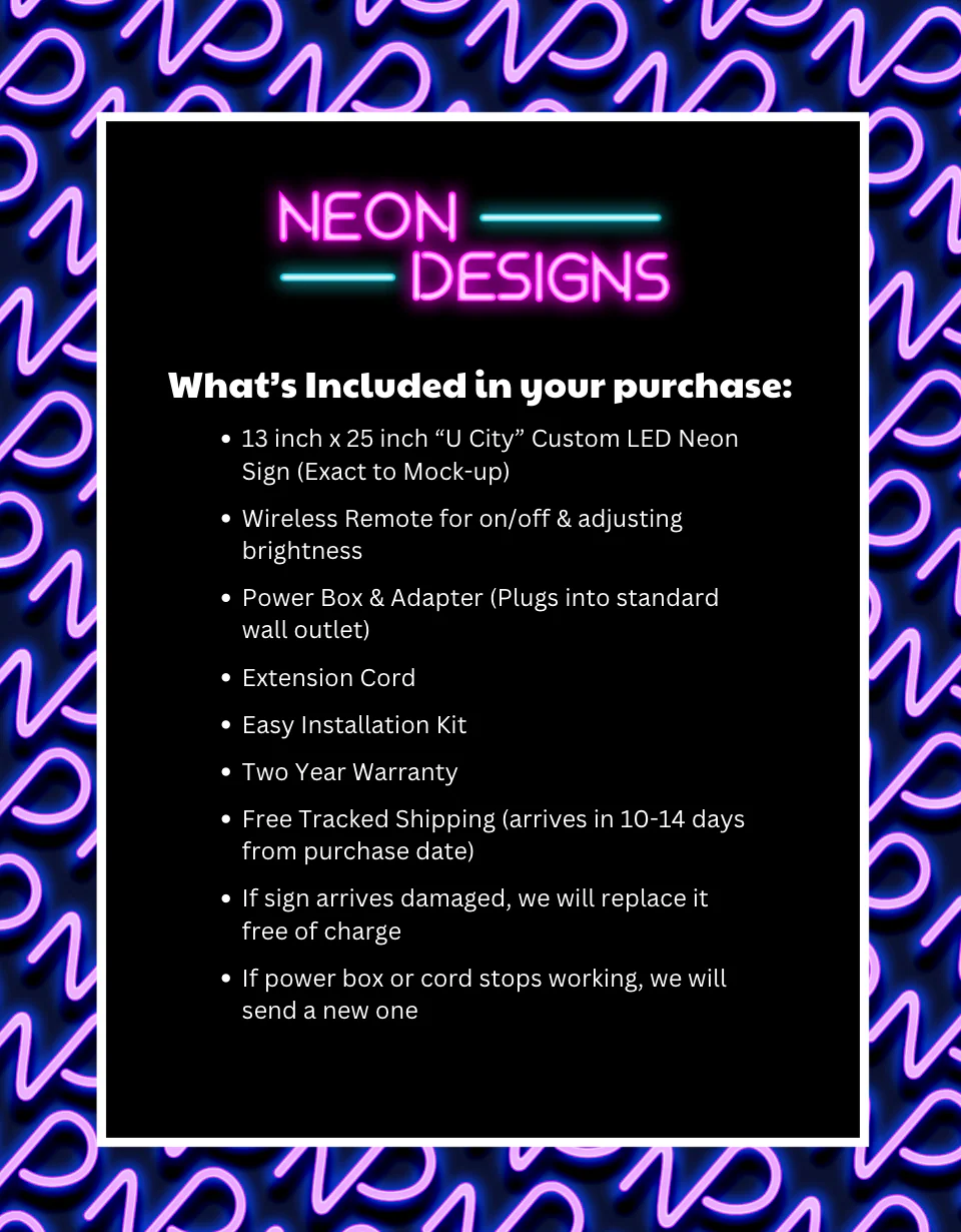 U City - Premium Neon Artwork - Image 2