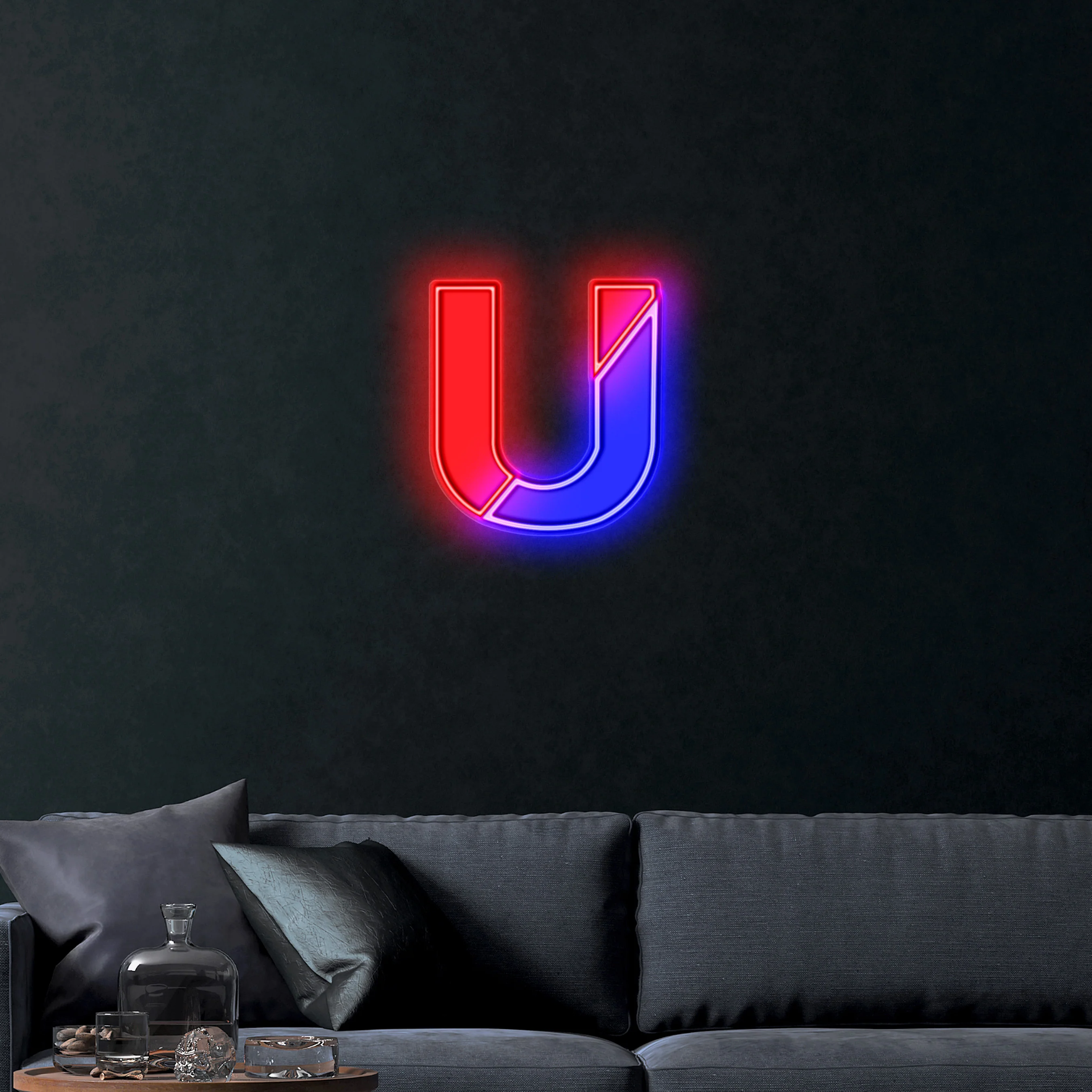 U – Premium Neon Artwork