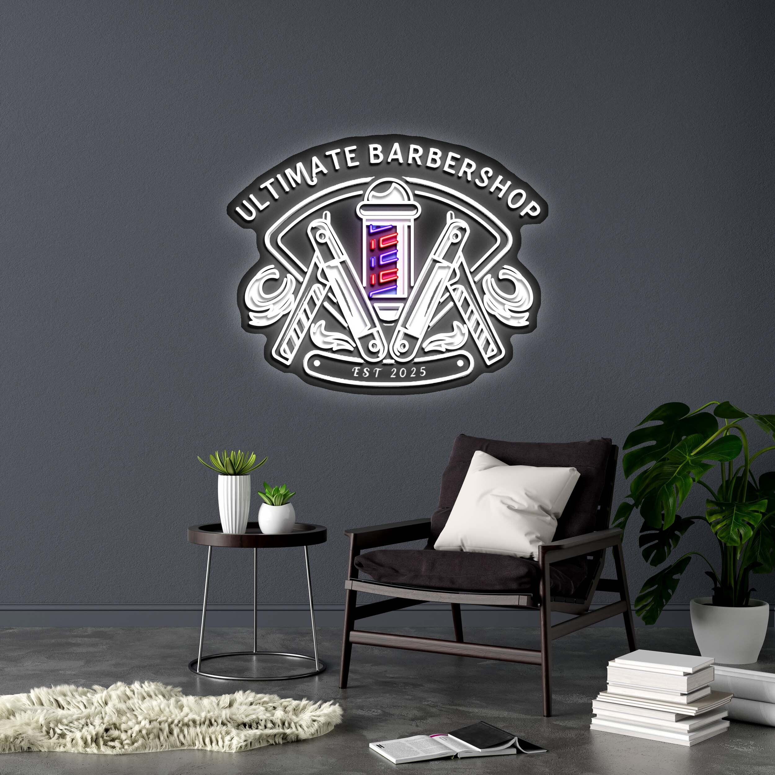 ULTIMATE BARBERSHOP - Premium Neon Artwork