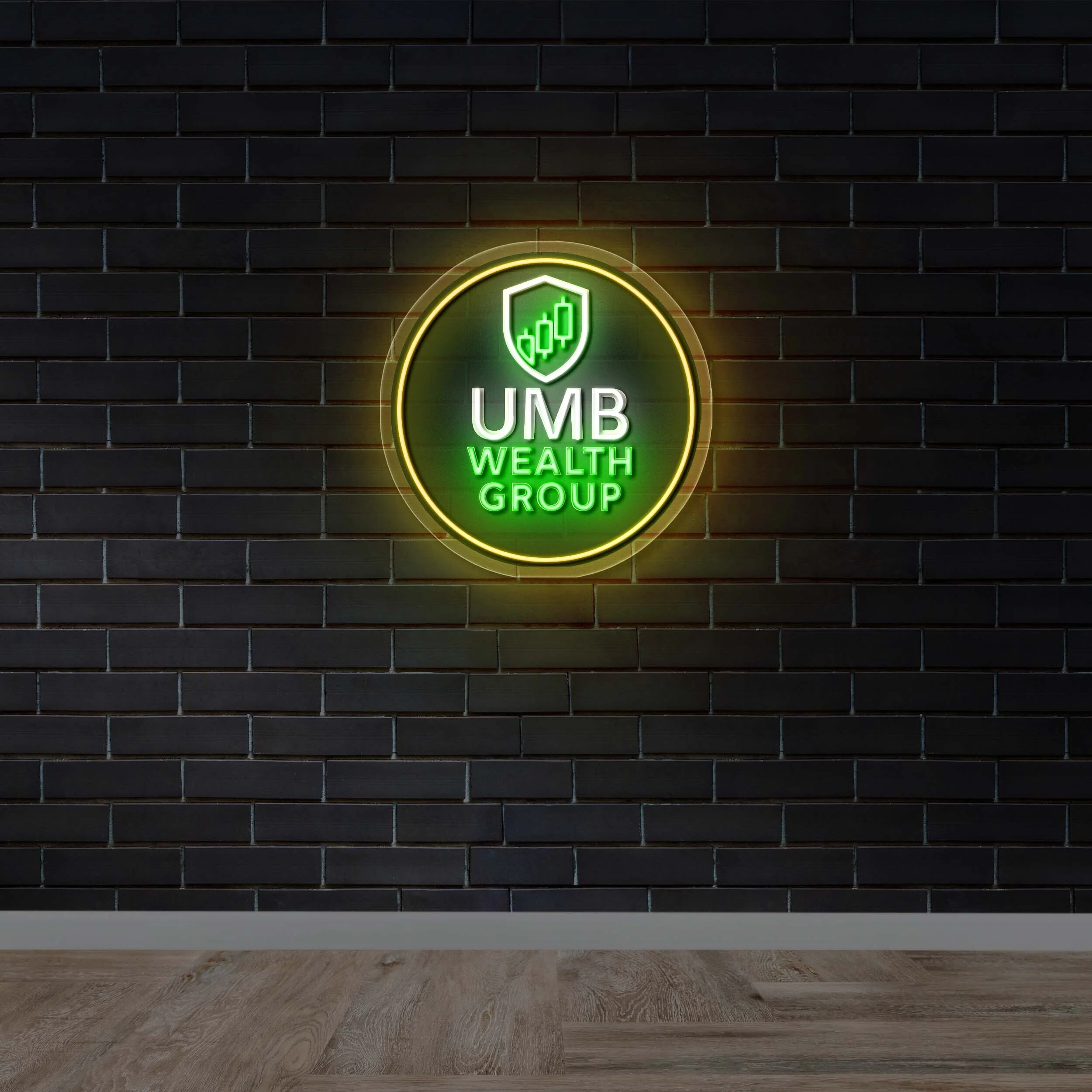 UMB Wealth Group Logo - Premium Neon Artwork