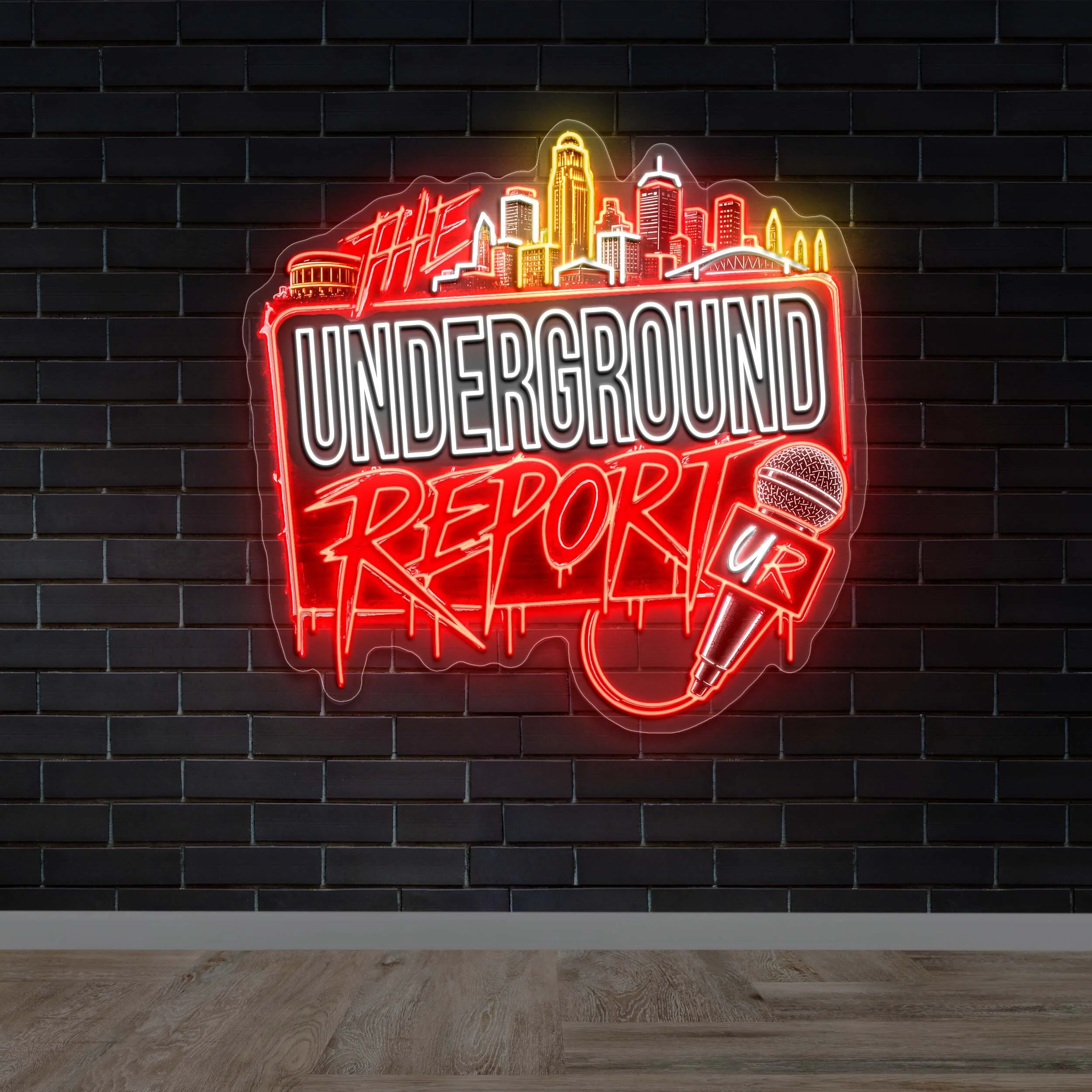 UNDERGROUND REPORT - Premium Neon Artwork