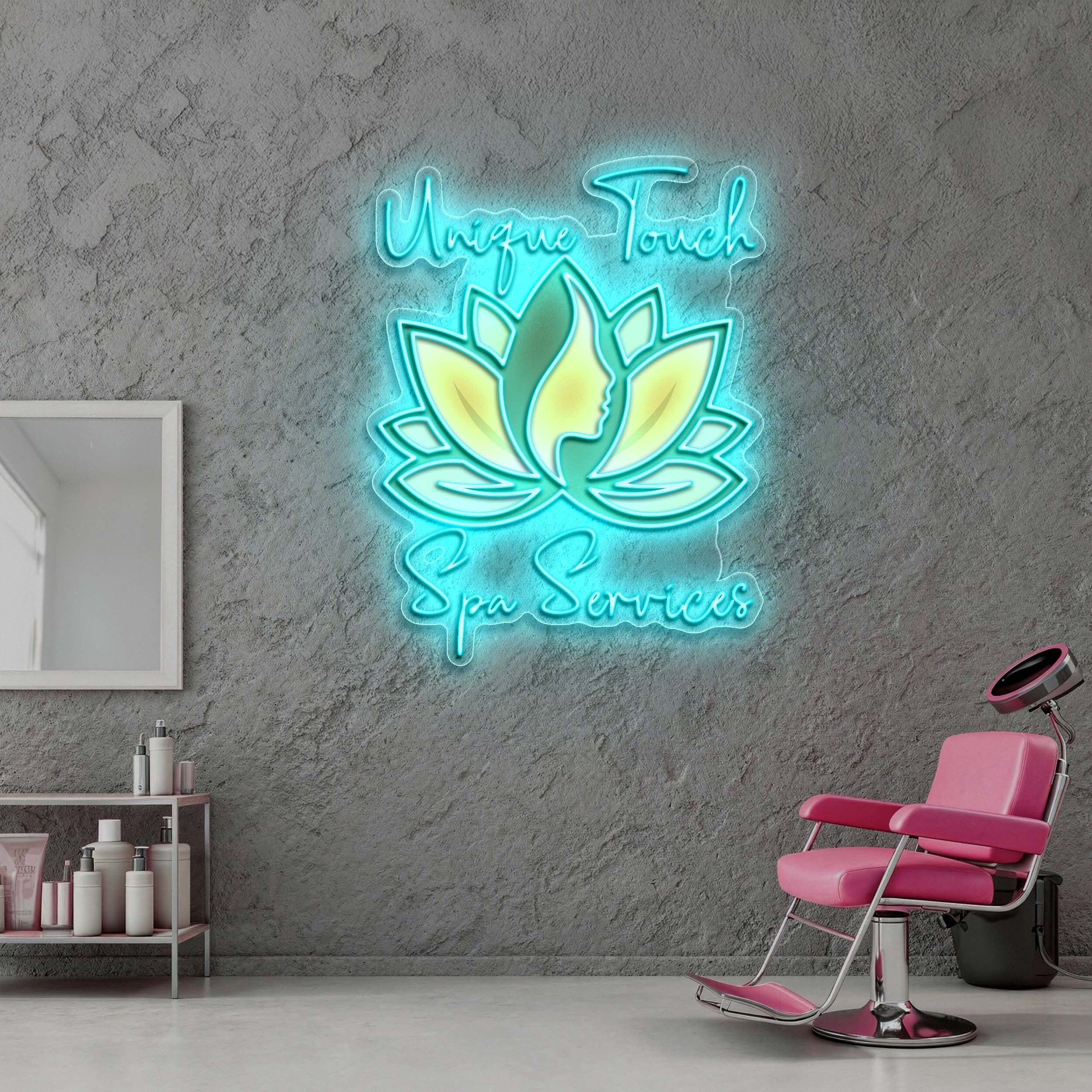 Unique Touch Spa Services - Premium Neon Artwork